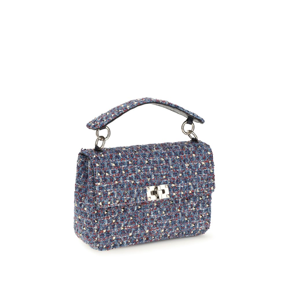 Valentino Garavani Blue 'Rockstud' Small Handbag blau