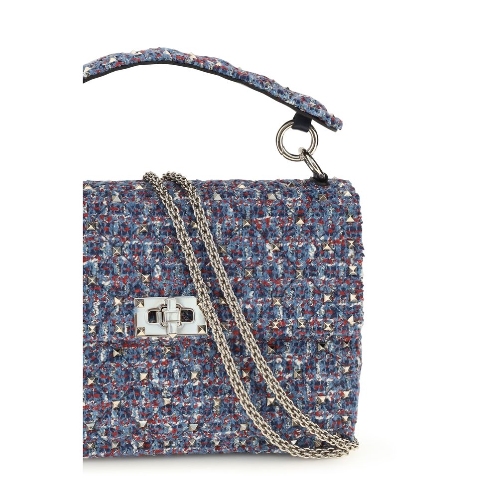 Valentino Garavani Blue 'Rockstud' Small Handbag blau
