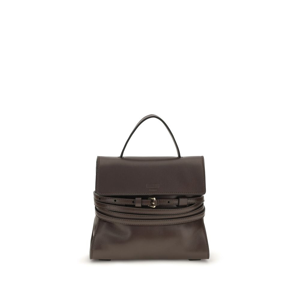 Moschino Brown Tie Me Handbag braun