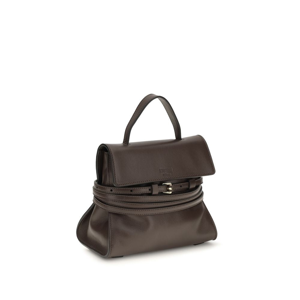 Moschino Brown Tie Me Handbag braun