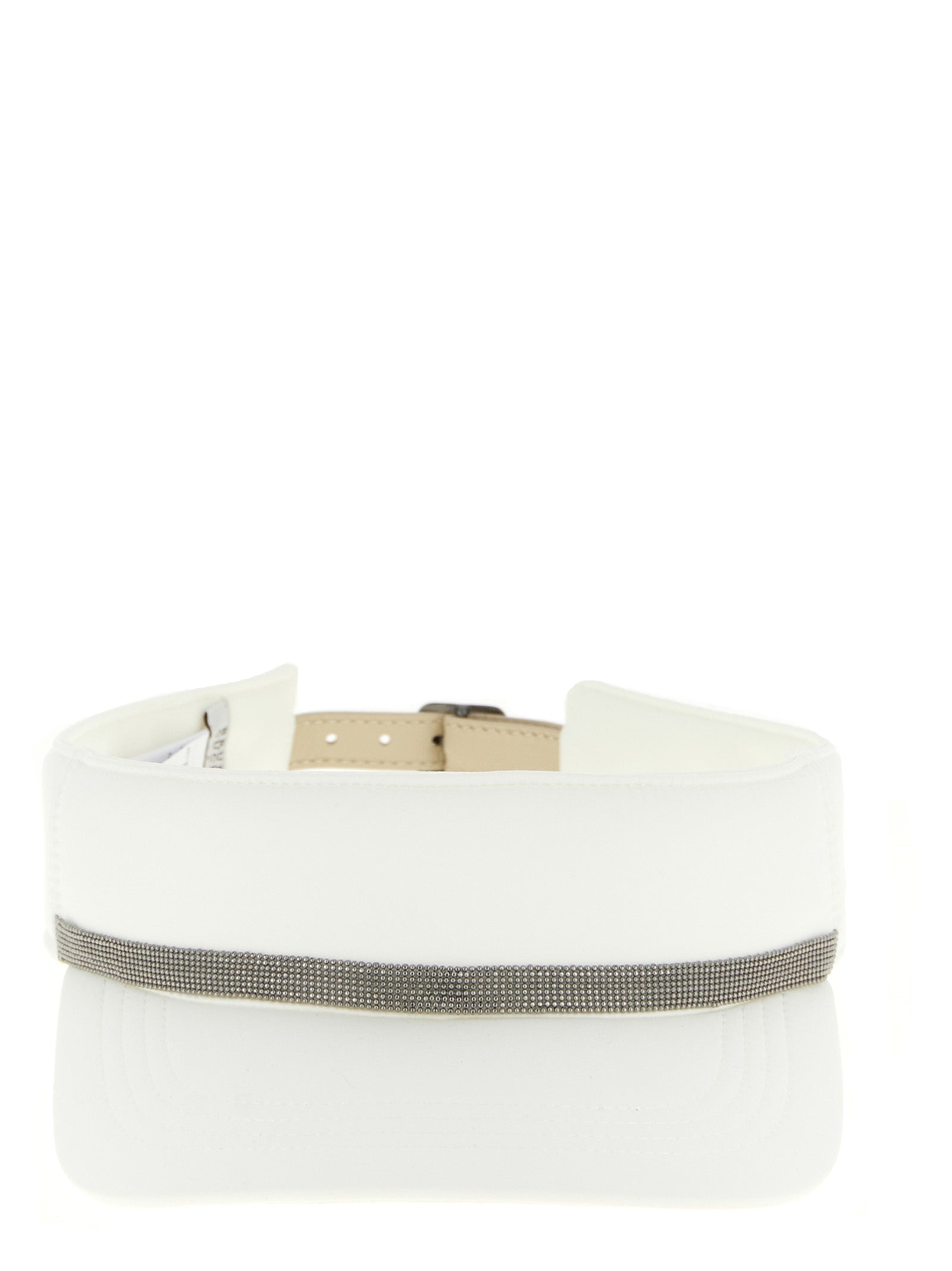 Brunello Cucinelli White Polyester Cap (Baseball Hat) weiss
