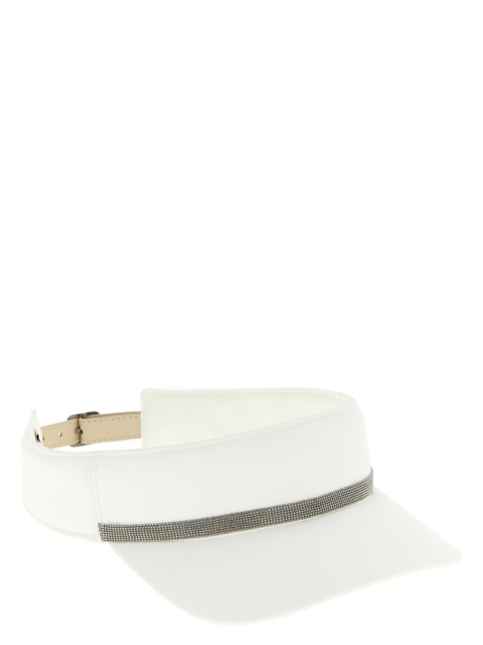 Brunello Cucinelli White Polyester Cap (Baseball Hat) weiss