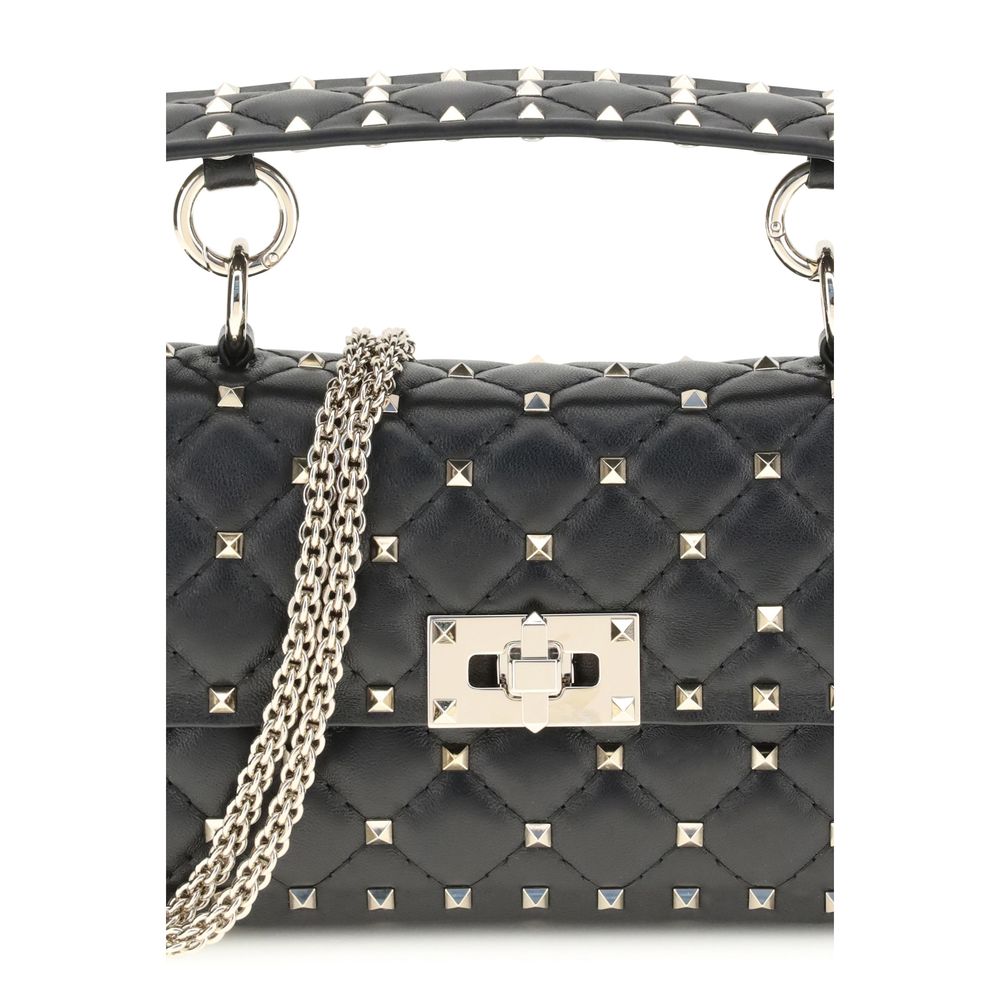 Valentino Garavani Black 'Rockstud' Mini Handbag schwarz
