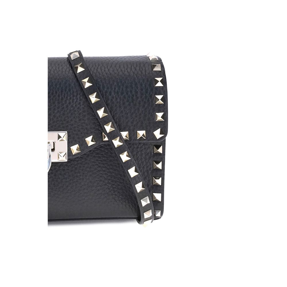 Valentino Garavani Black 'Rockstud' Mini Shoulder Bag schwarz