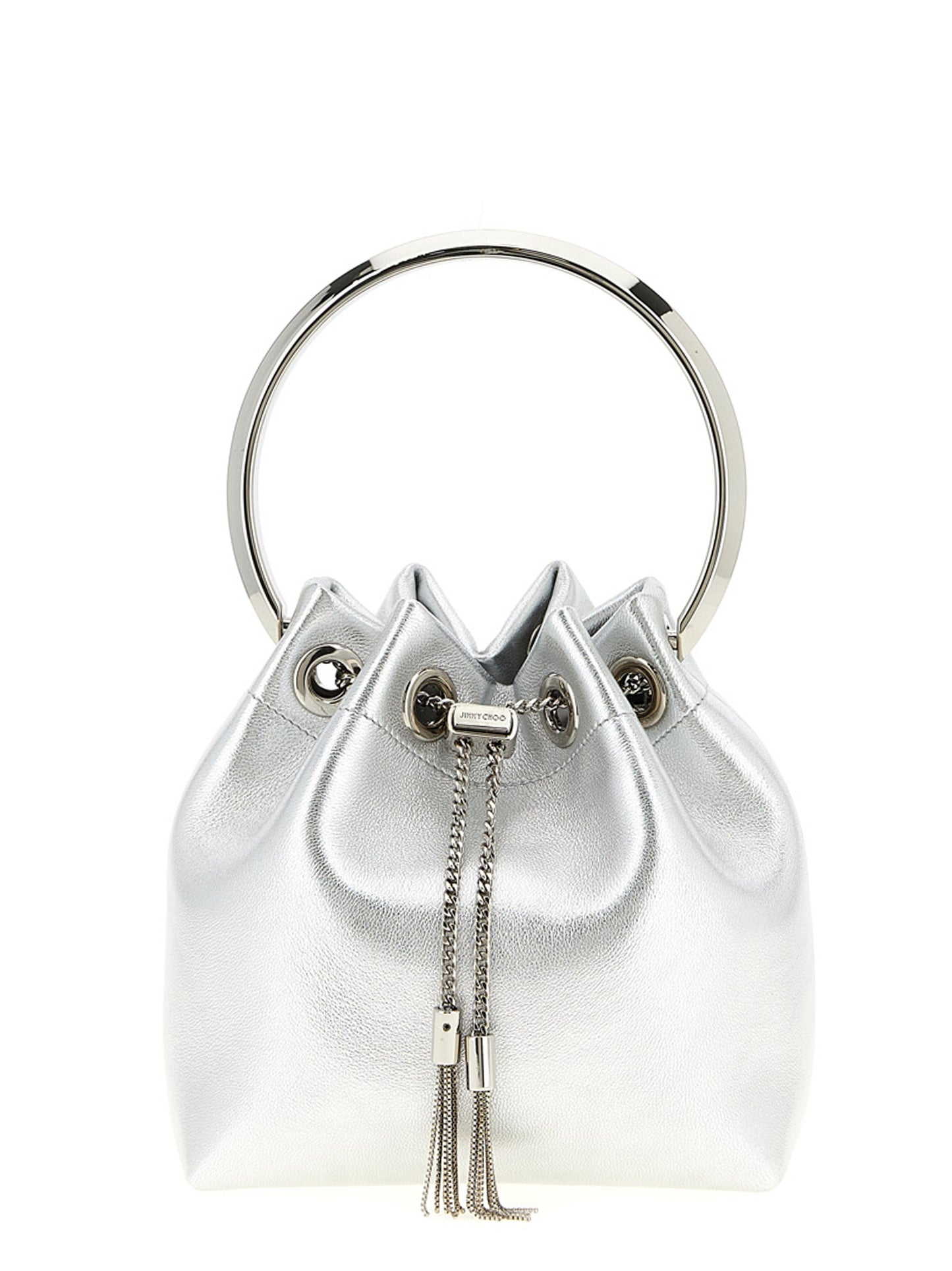 Jimmy Choo Silver 'Bon Handbag