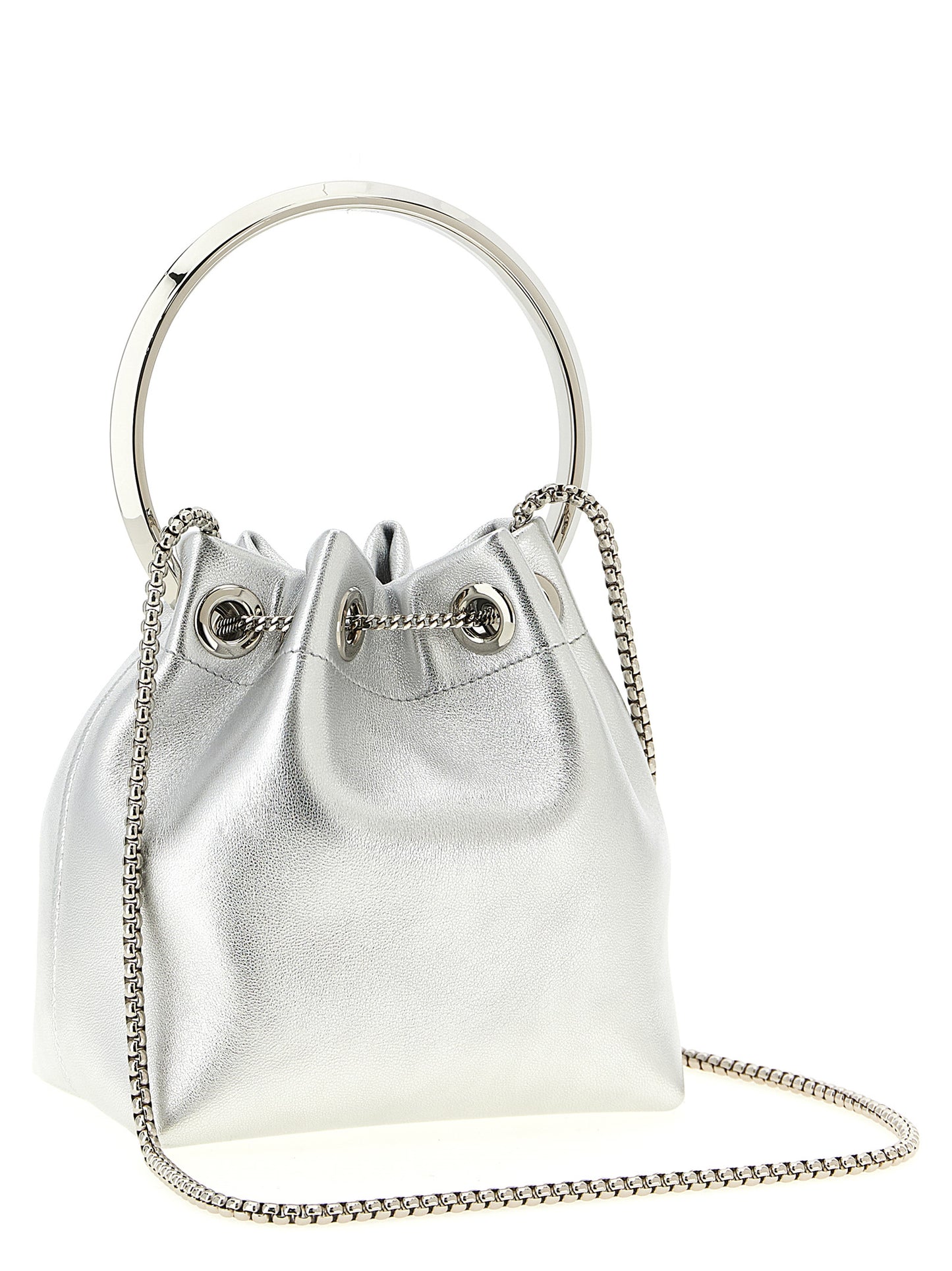 Jimmy Choo Silver 'Bon Handbag