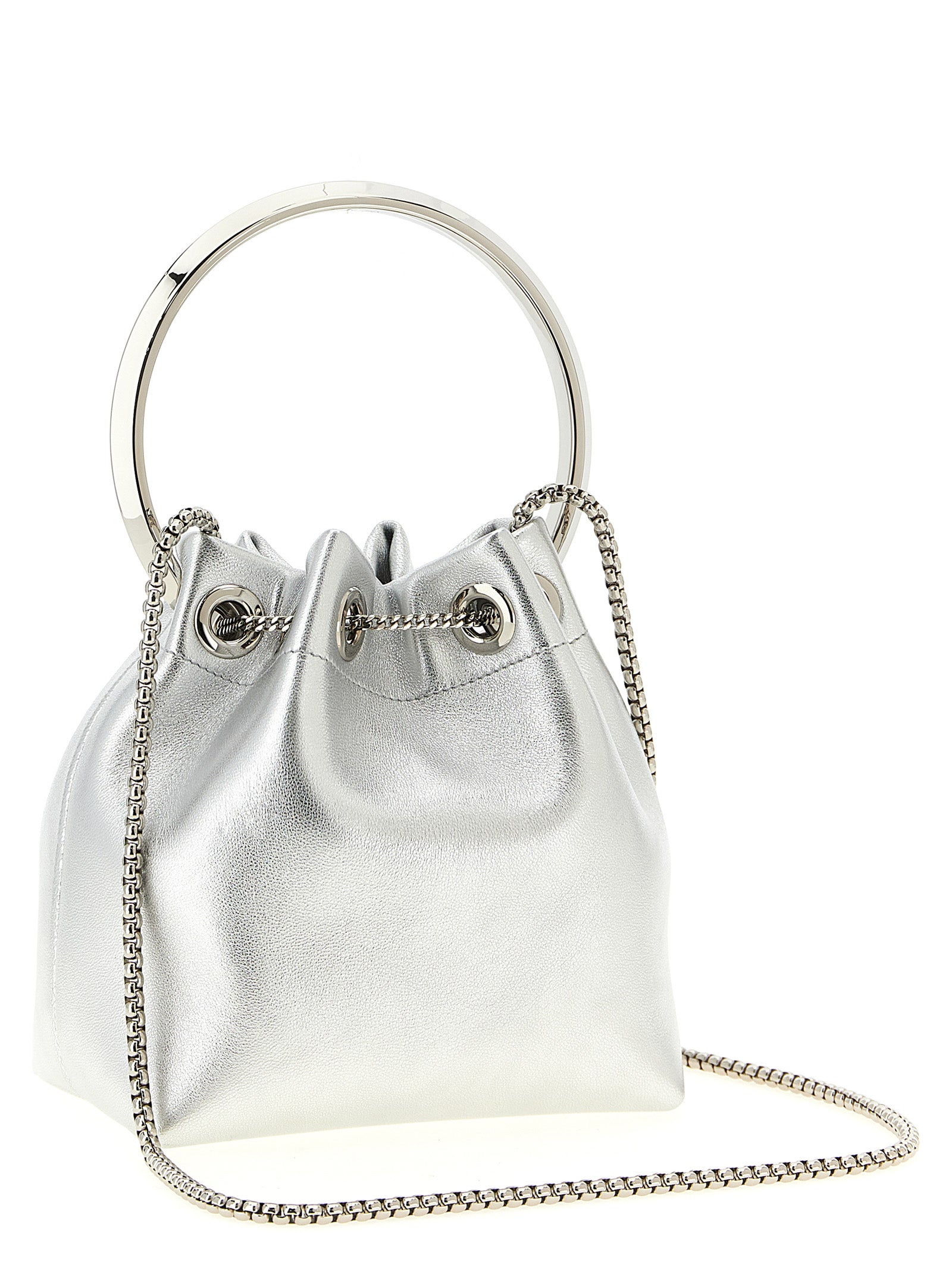 Jimmy Choo Silver 'Bon Handbag