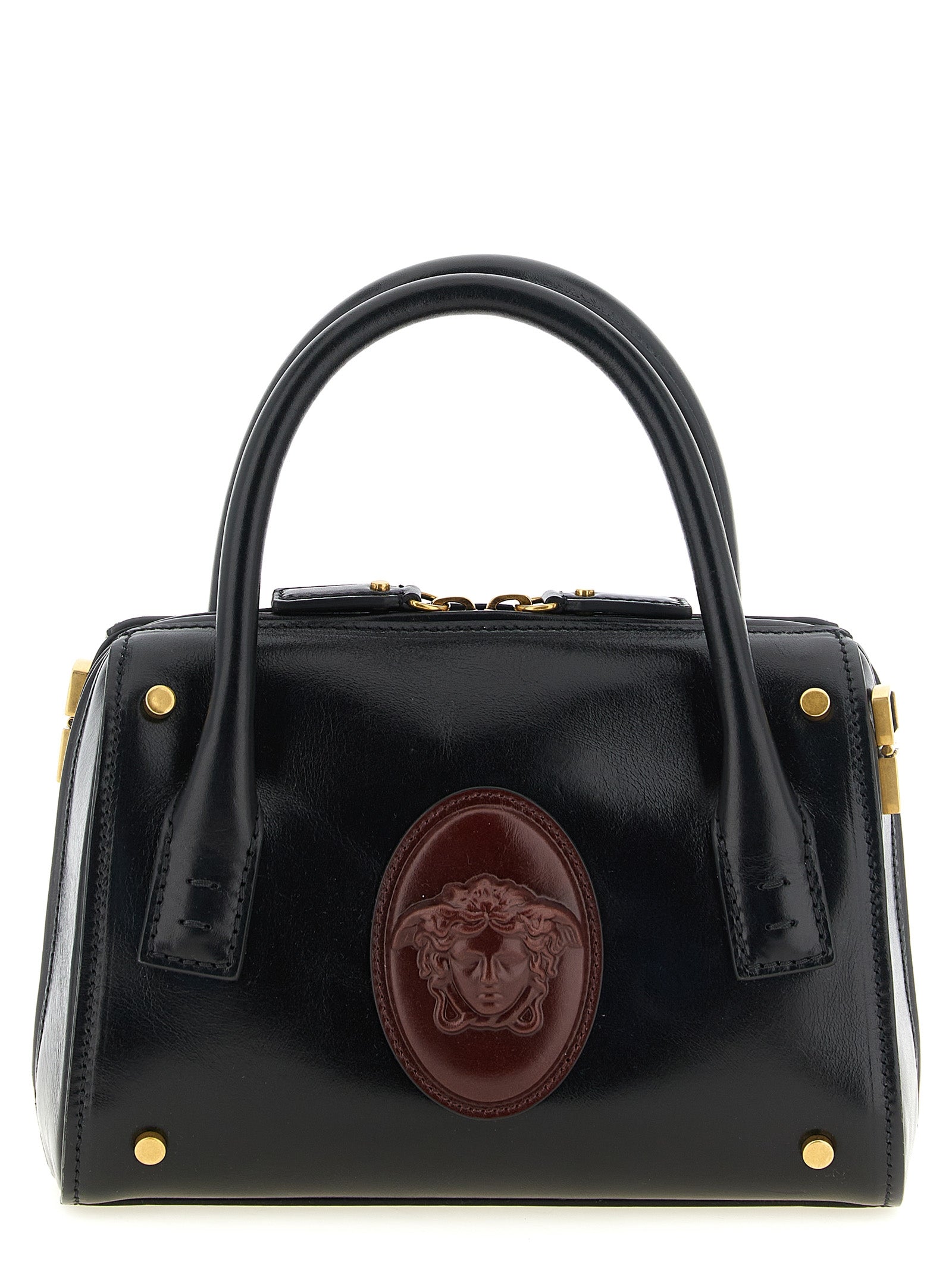 Versace Black 'Roomy' Small Handbag schwarz