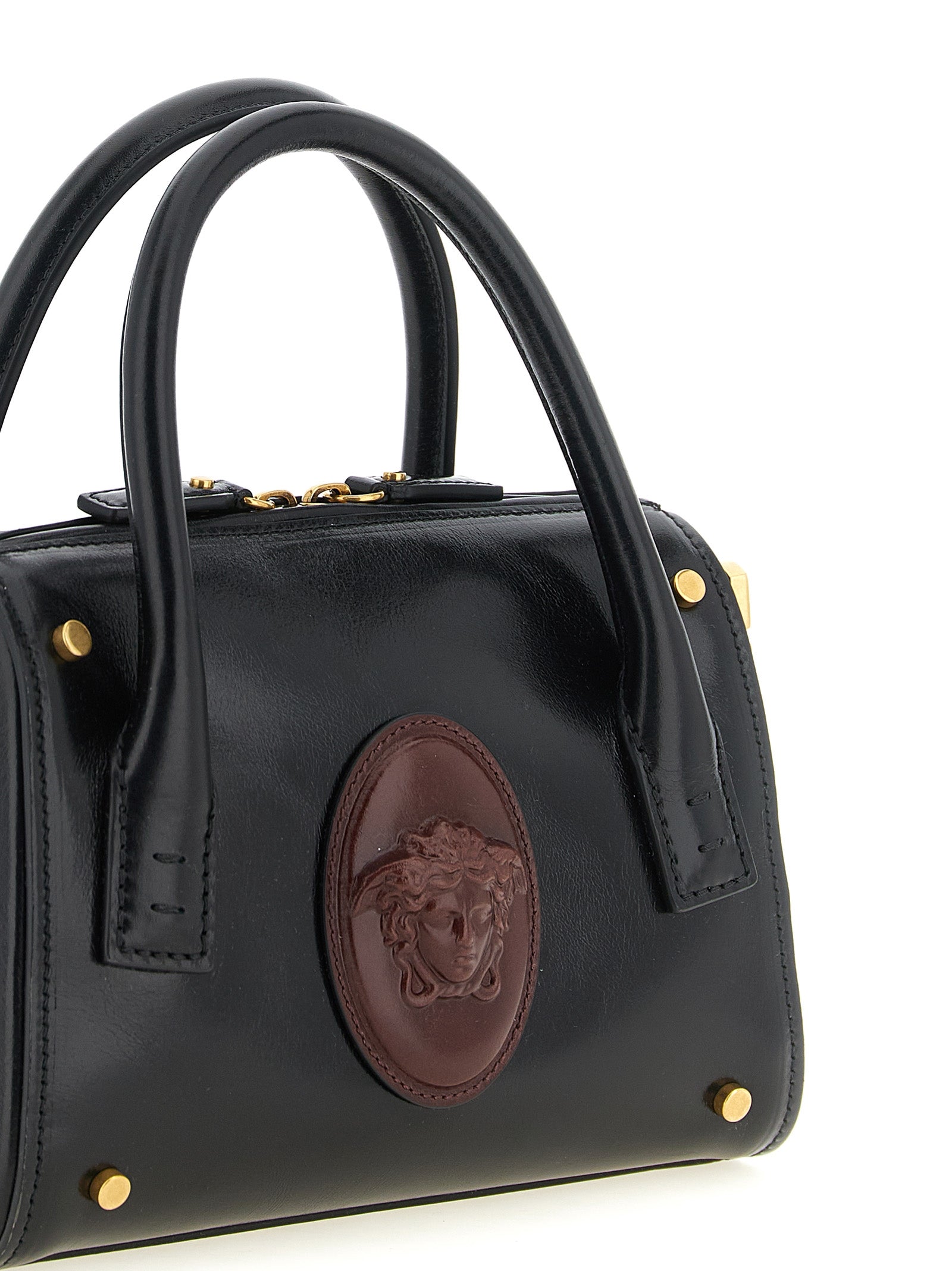 Versace Black 'Roomy' Small Handbag schwarz