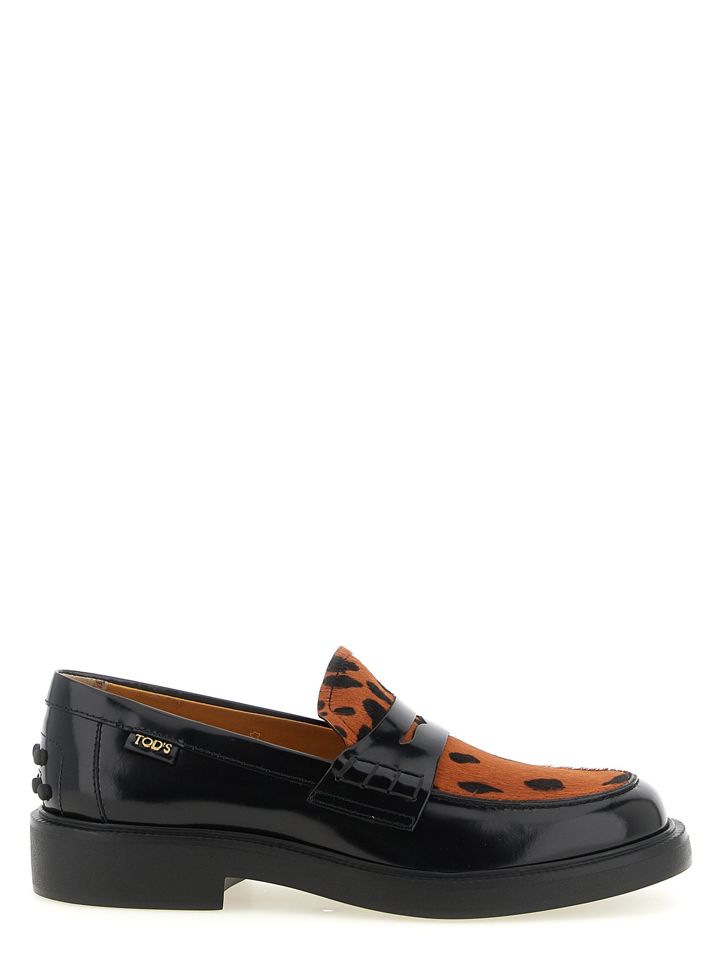 Tod's Black 'S Logo And The Iconic' Mini Loafers schwarz