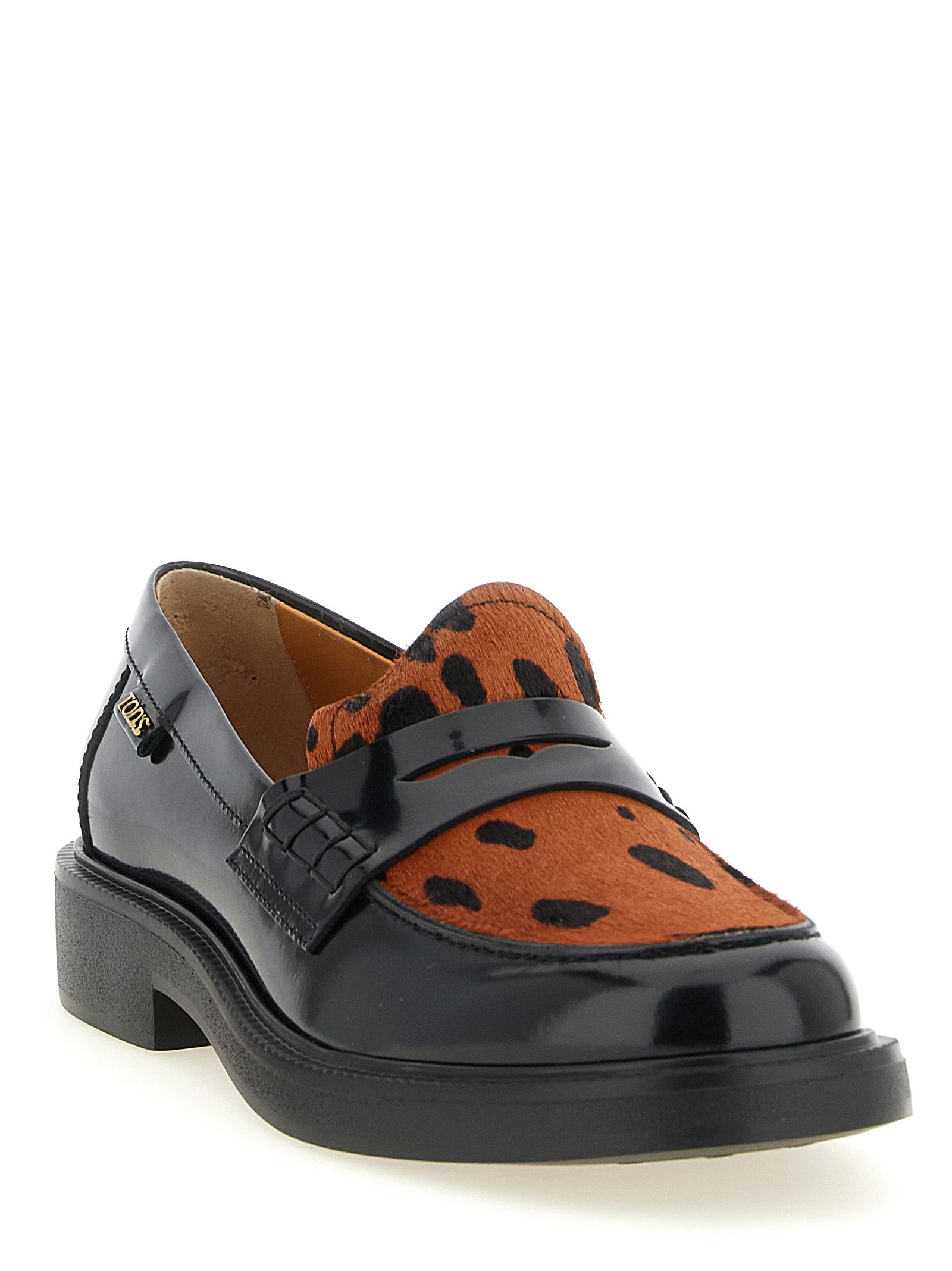 Tod's Black 'S Logo And The Iconic' Mini Loafers schwarz