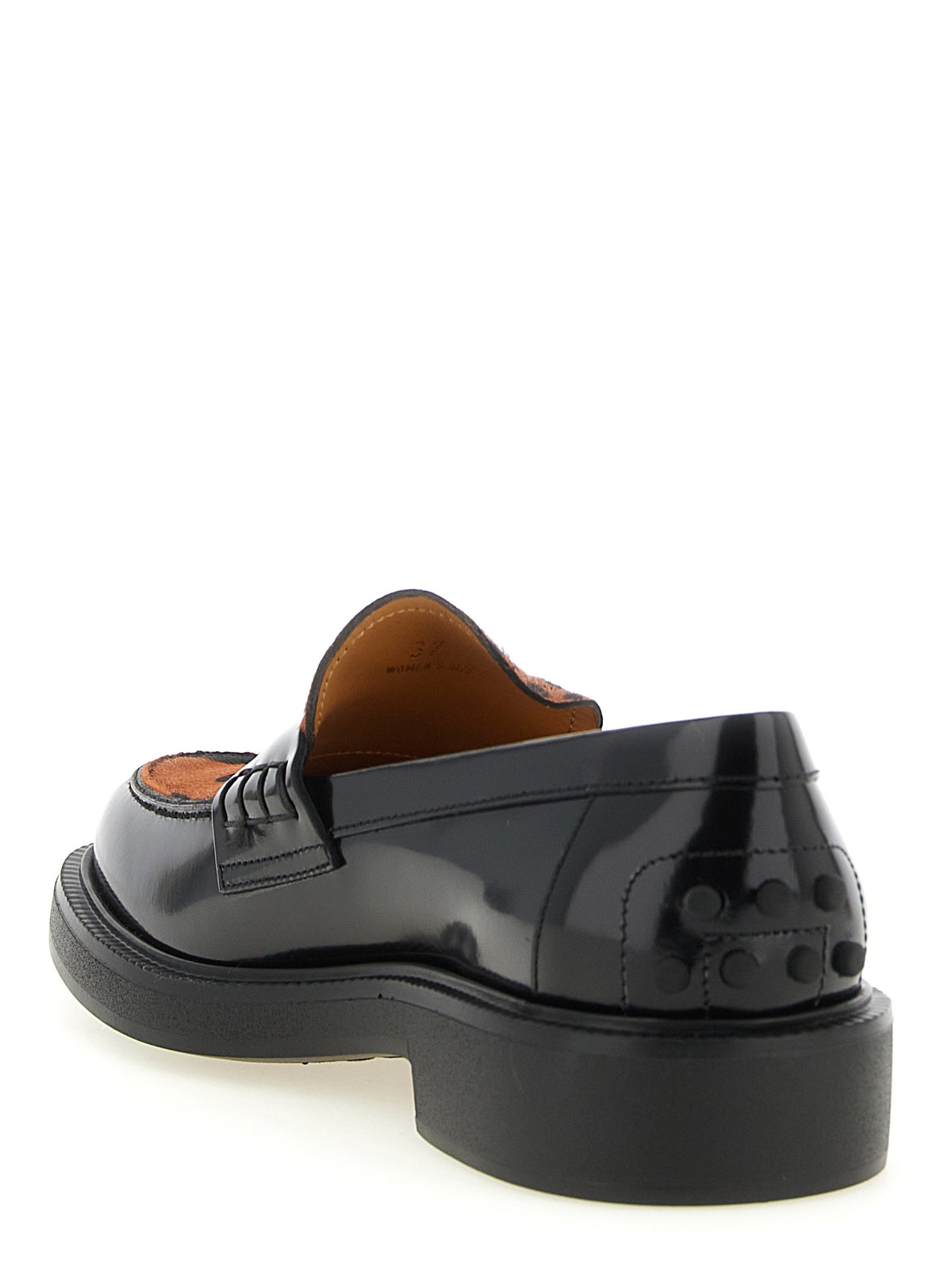 Tod's Black 'S Logo And The Iconic' Mini Loafers schwarz