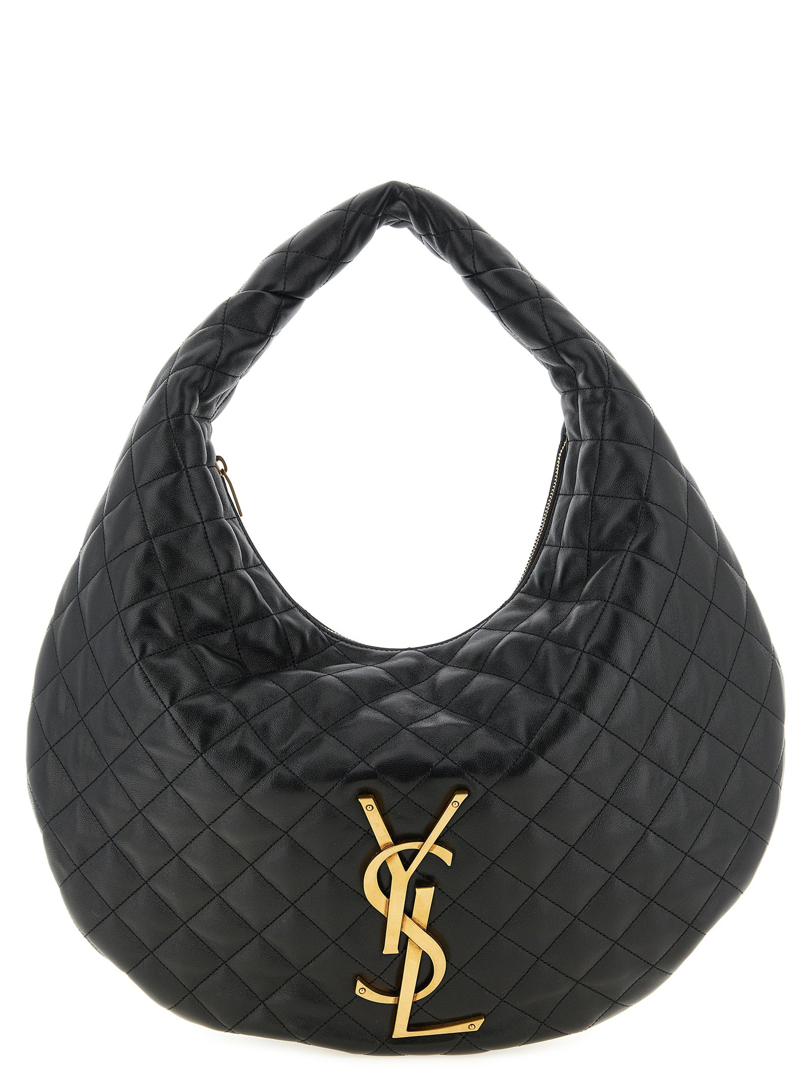 Saint Laurent Black 'Hobo Icare' Shoulder Bag schwarz