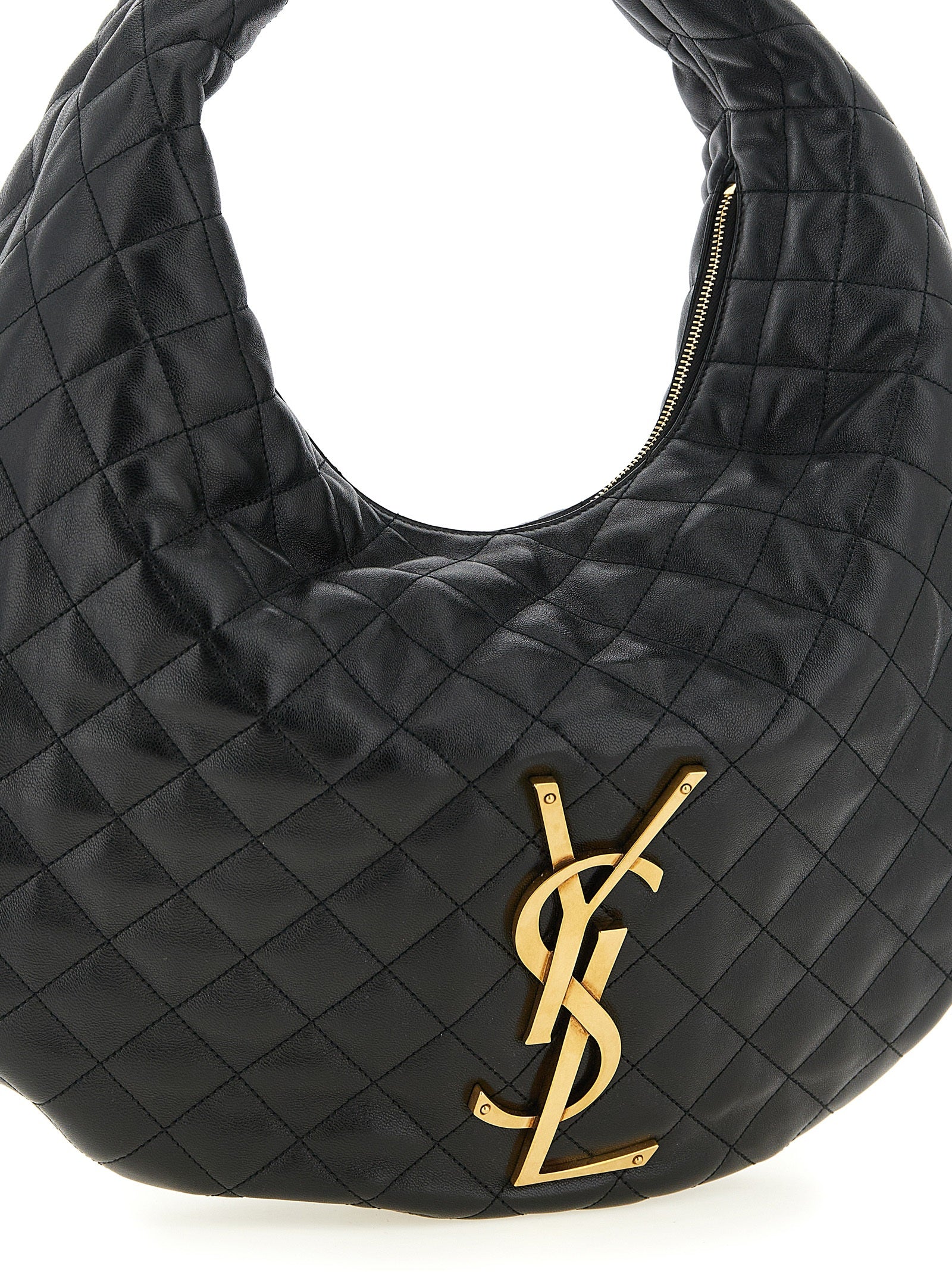 Saint Laurent Black 'Hobo Icare' Shoulder Bag schwarz