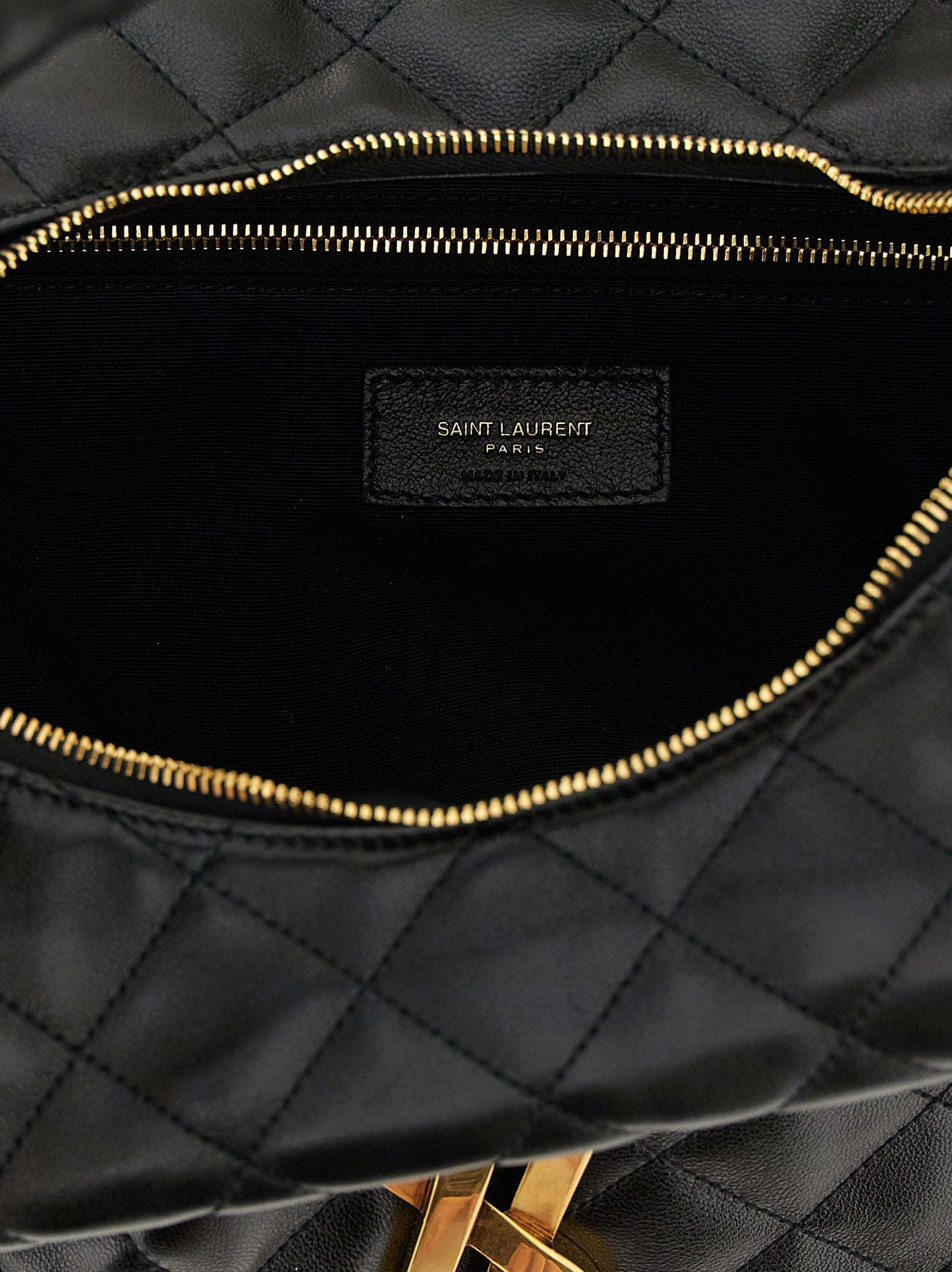 Saint Laurent Black 'Hobo Icare' Shoulder Bag schwarz