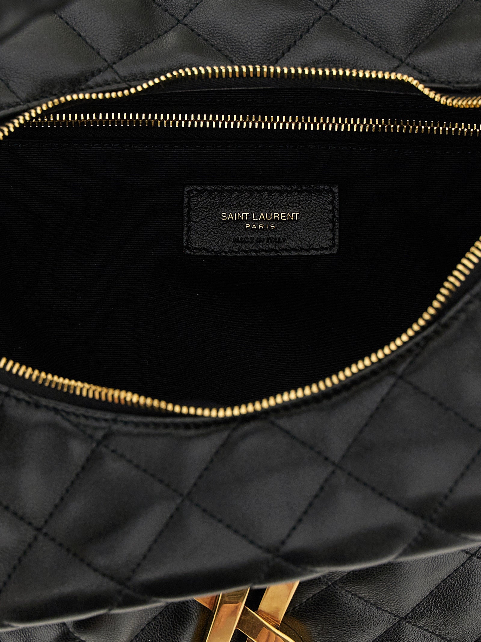 Saint Laurent Black 'Hobo Icare' Shoulder Bag schwarz
