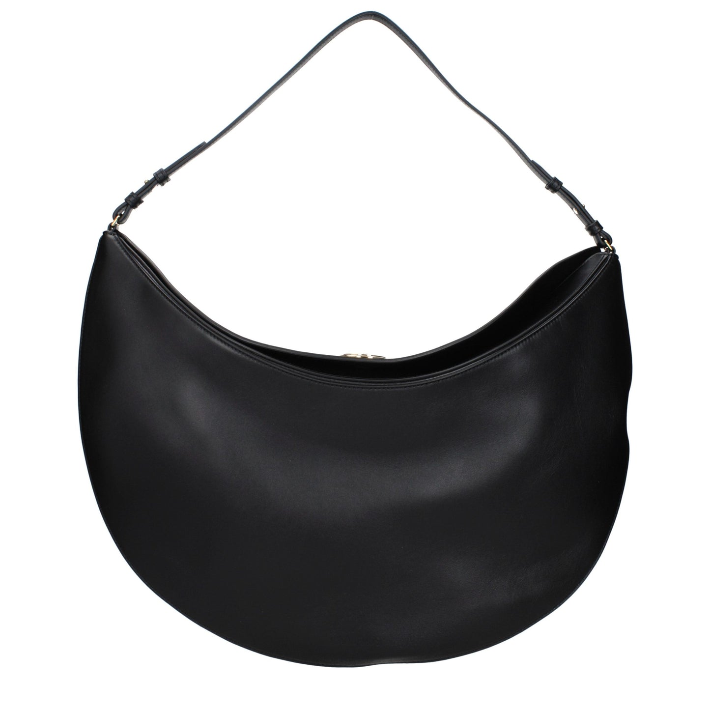 Jacquemus Black Leather Shoulder Bag schwarz