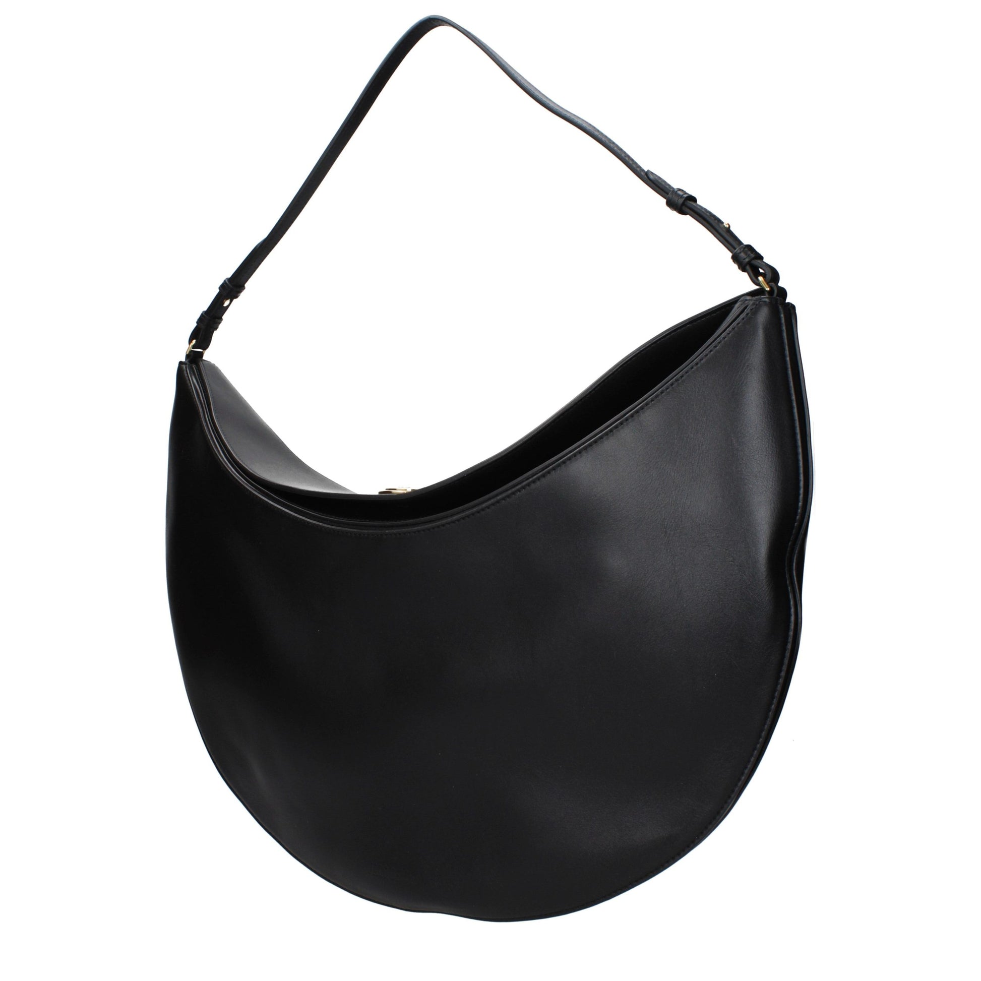 Jacquemus Black Leather Shoulder Bag schwarz