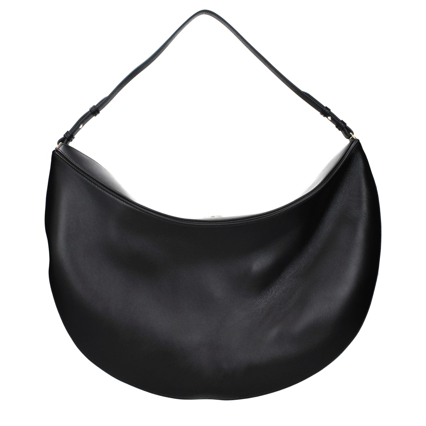 Jacquemus Black Leather Shoulder Bag schwarz