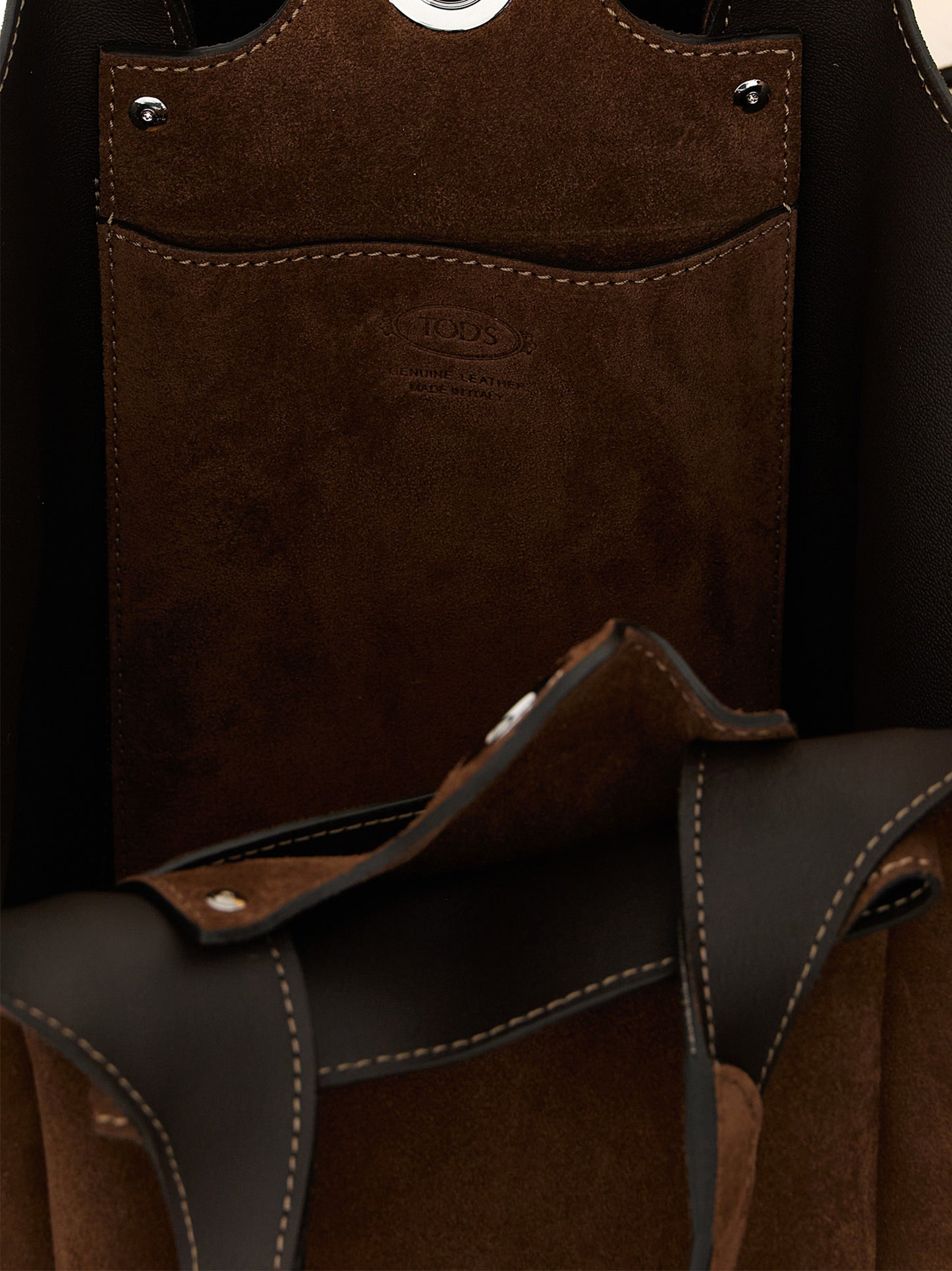 Tod's Brown 'Bucket' Handbag braun