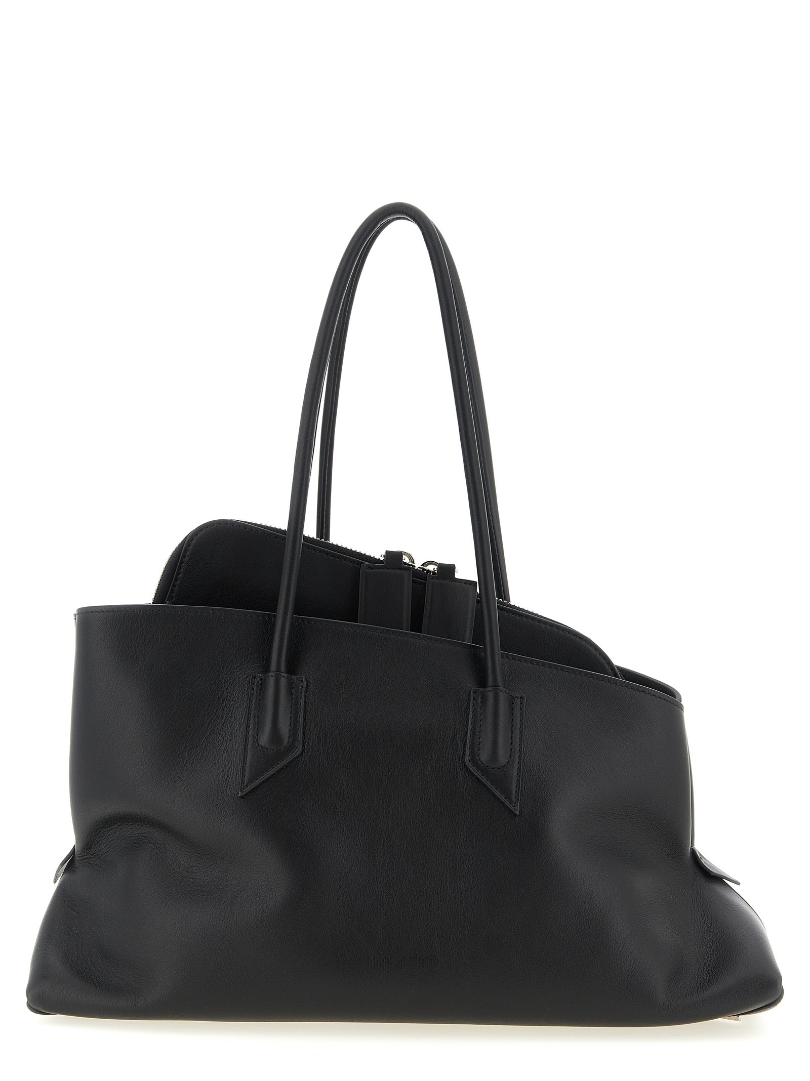 The Attico Black 'La Passeggiata Medium' Shoulder Bag schwarz