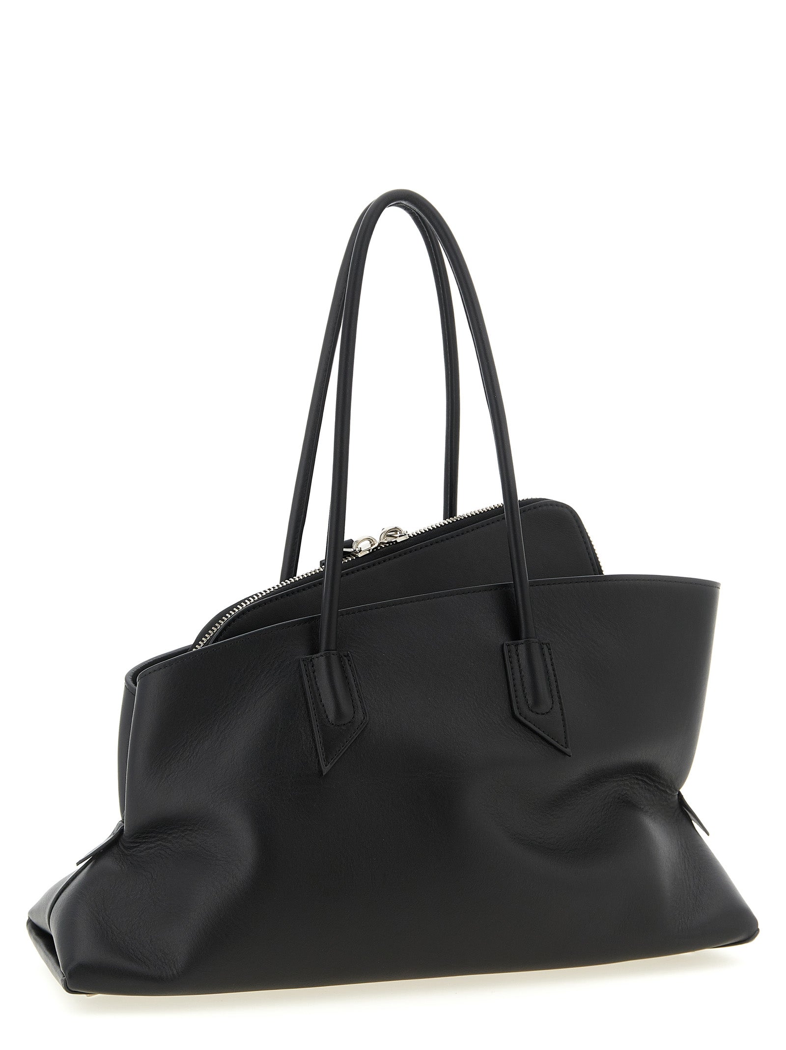 The Attico Black 'La Passeggiata Medium' Shoulder Bag schwarz