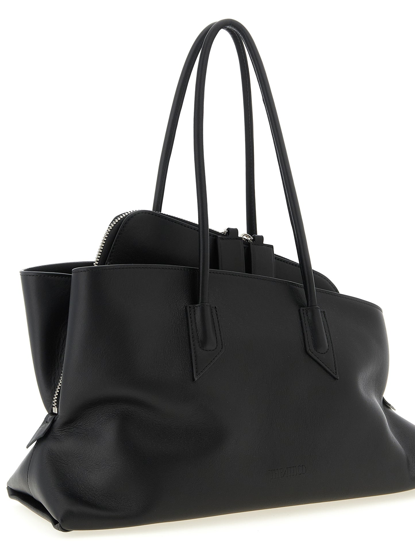 The Attico Black 'La Passeggiata Medium' Shoulder Bag schwarz