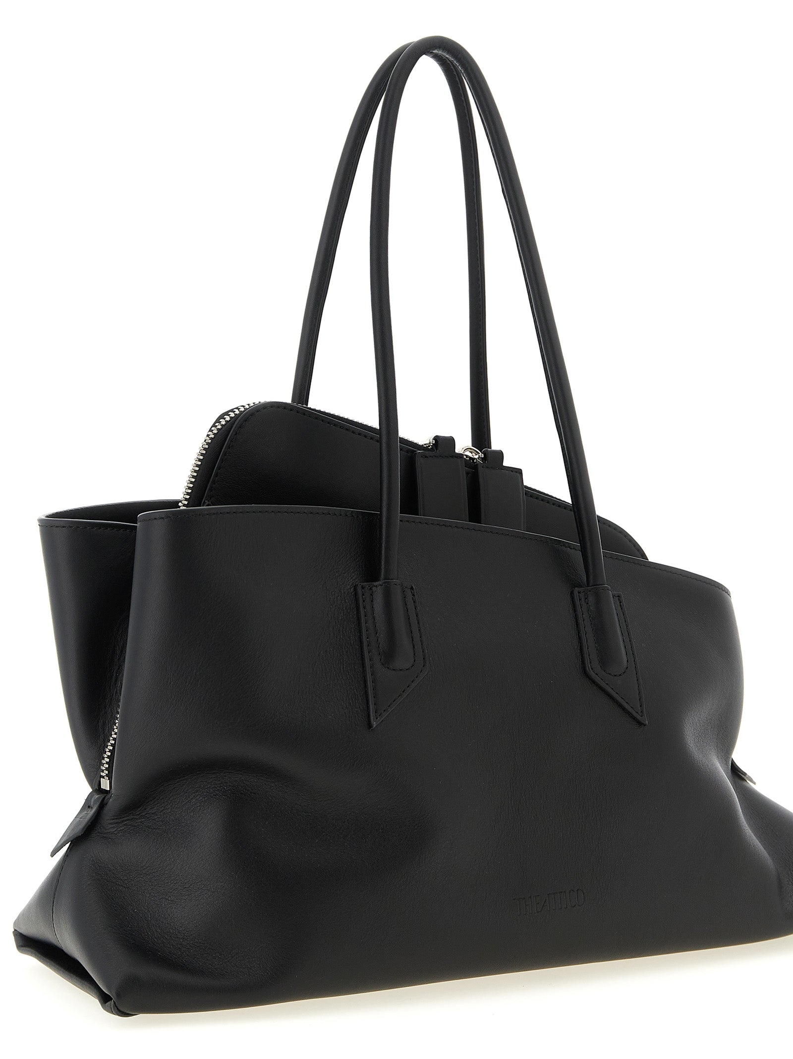 The Attico Black 'La Passeggiata Medium' Shoulder Bag schwarz