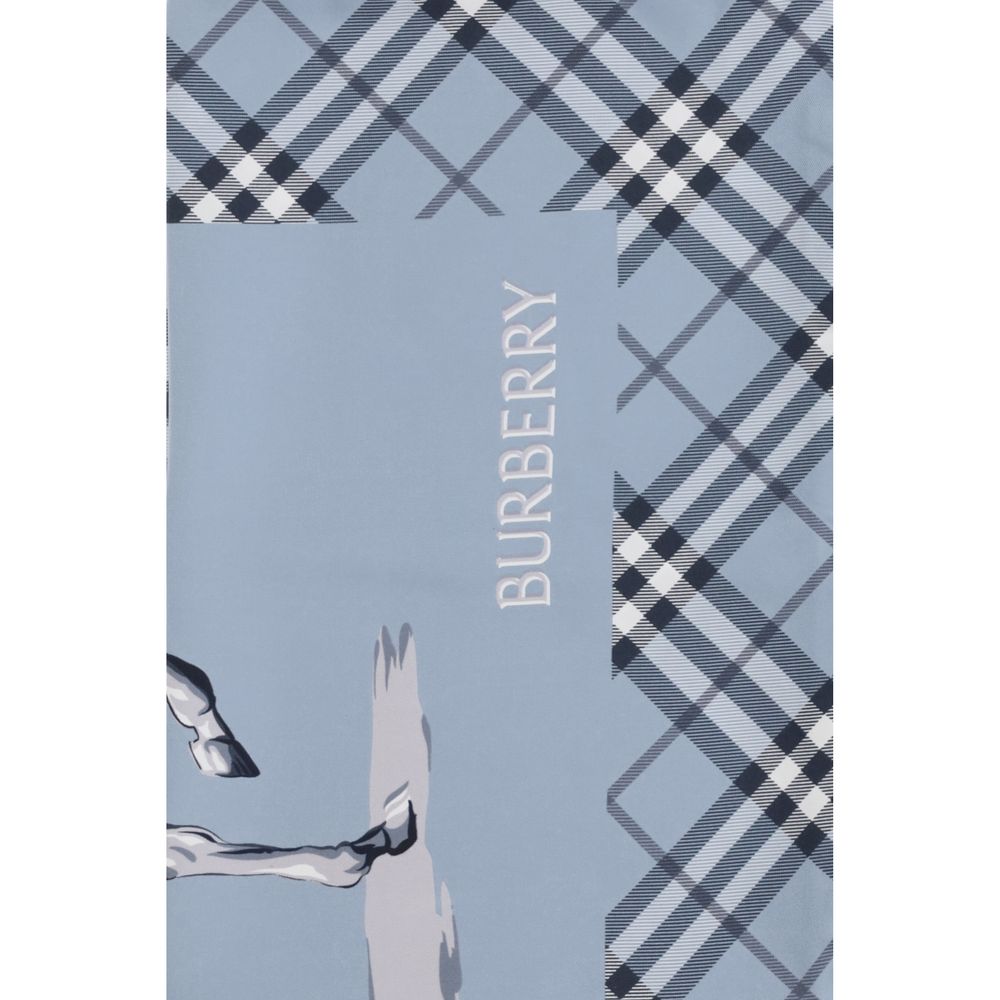 Burberry Blue Archive Knight Scarf blau