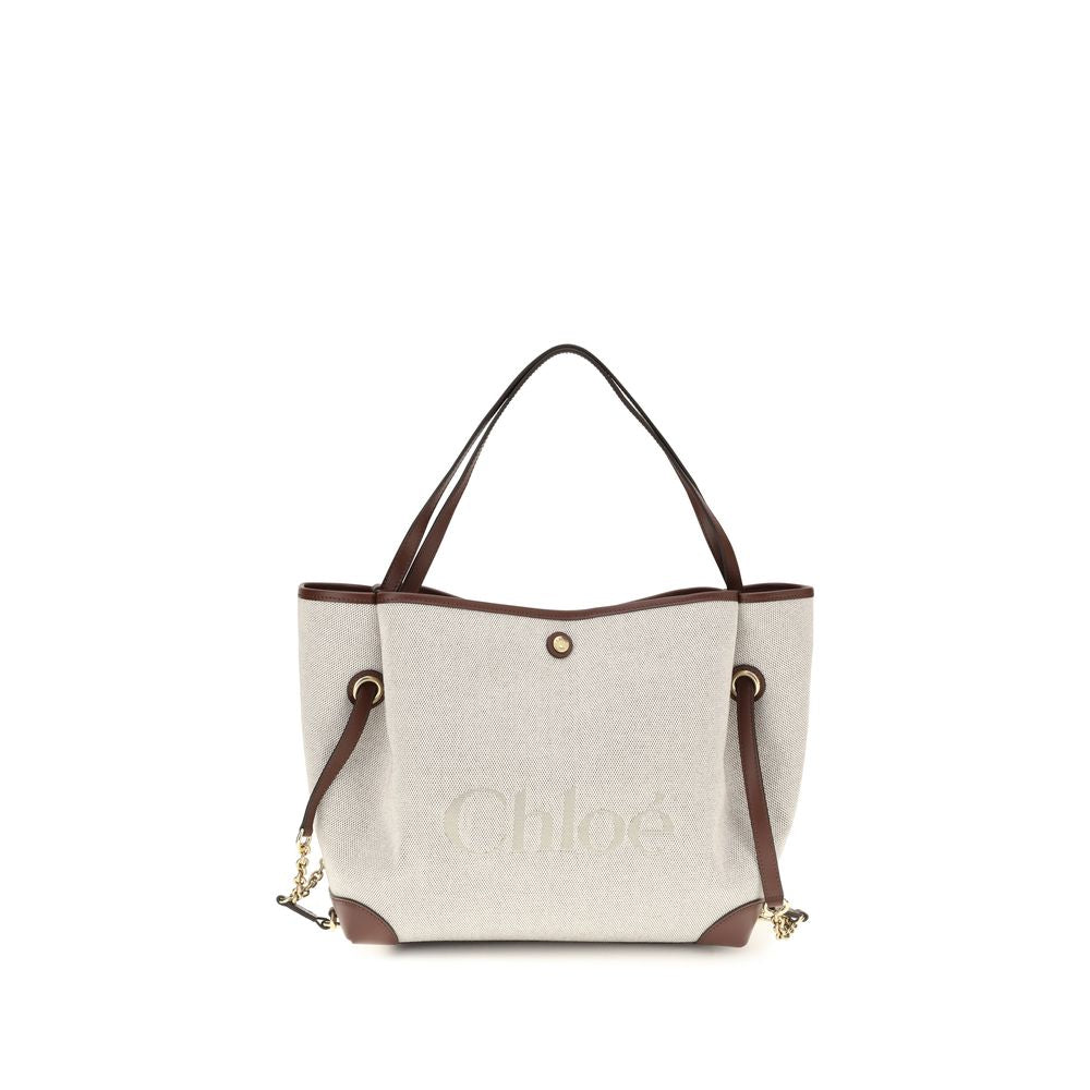 Chloé Beige 'Bucket' Oversized Shoulder Bag