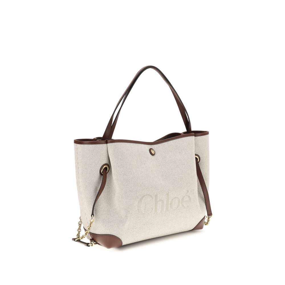 Chloé Beige 'Bucket' Oversized Shoulder Bag