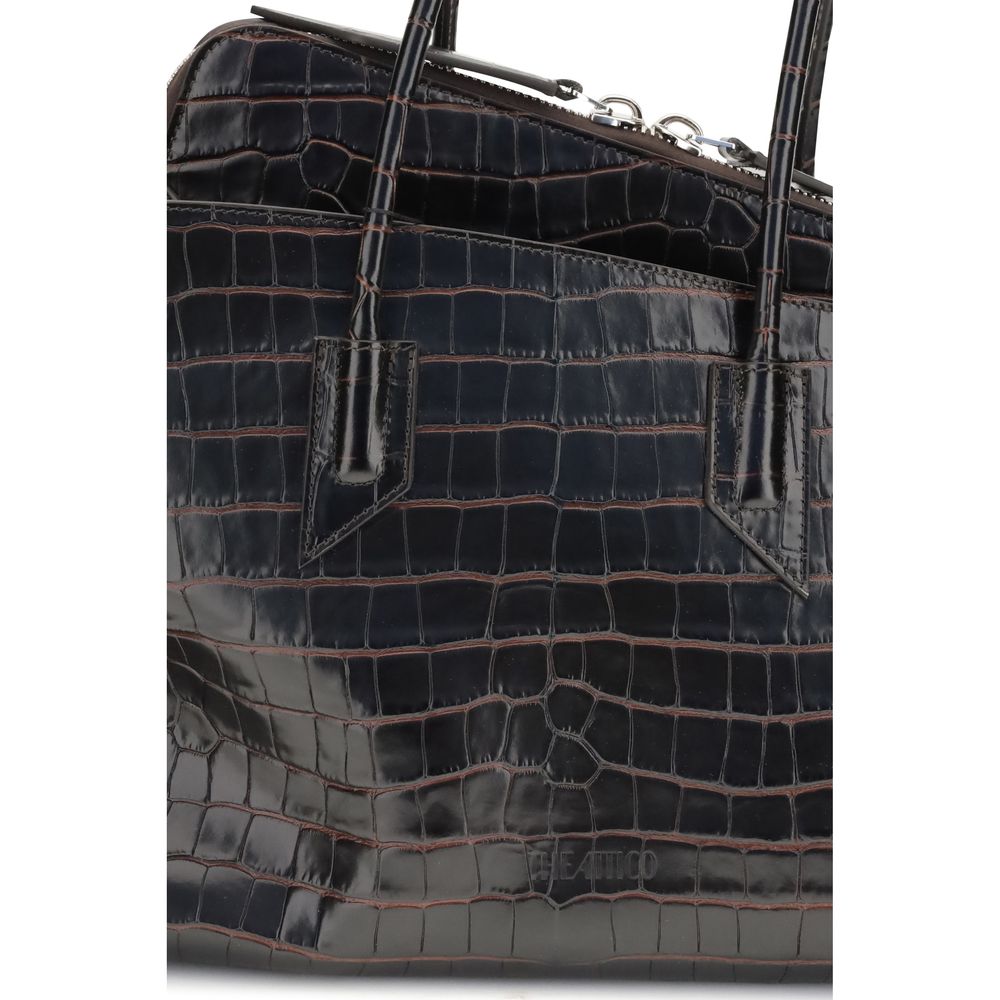 The Attico Black La Passeggiata Medium Shoulder Bag schwarz