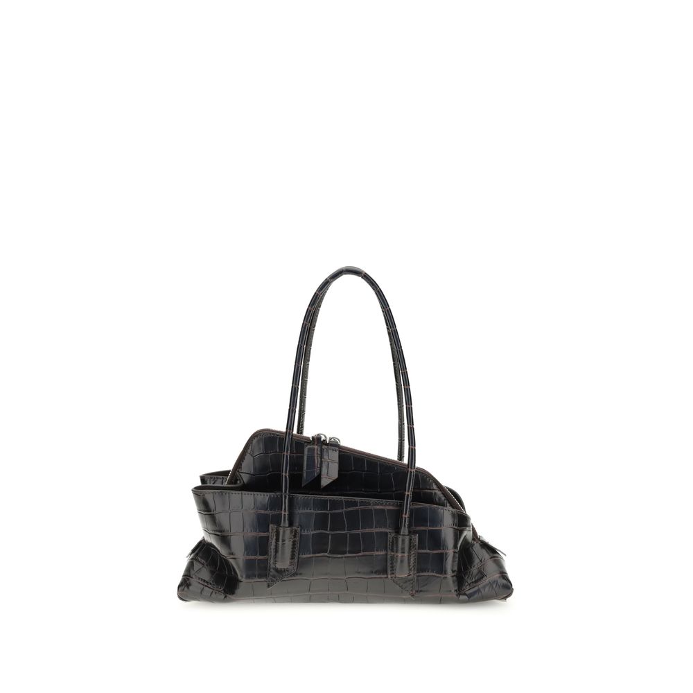 The Attico Black Small La Passeggiata Shoulder Bag Curated Luxury Accessories by Orvyn