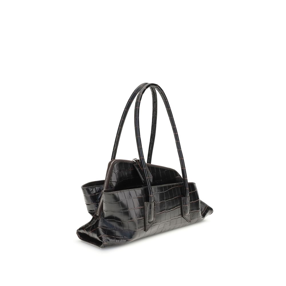 The Attico Black Small La Passeggiata Shoulder Bag Curated Luxury Accessories by Orvyn