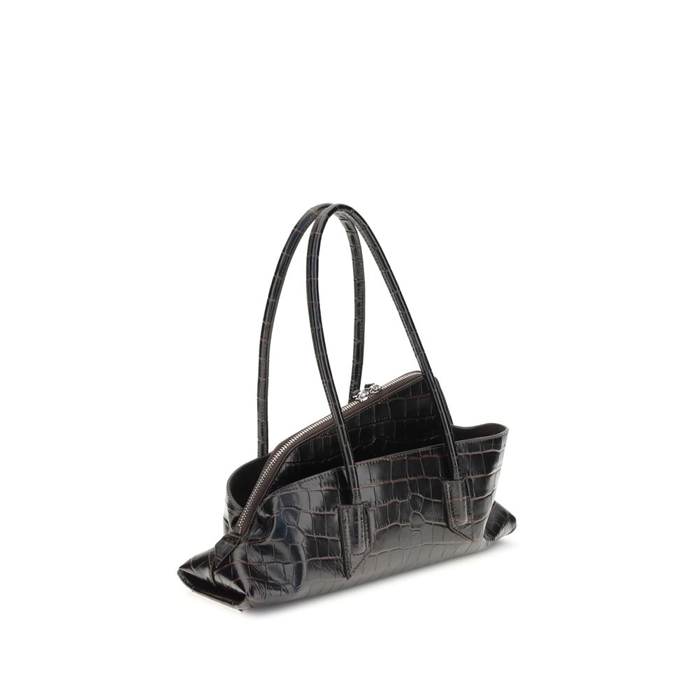 The Attico Black Small La Passeggiata Shoulder Bag Curated Luxury Accessories by Orvyn