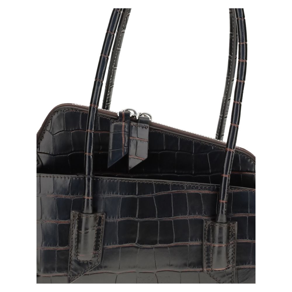 The Attico Black Small La Passeggiata Shoulder Bag Curated Luxury Accessories by Orvyn