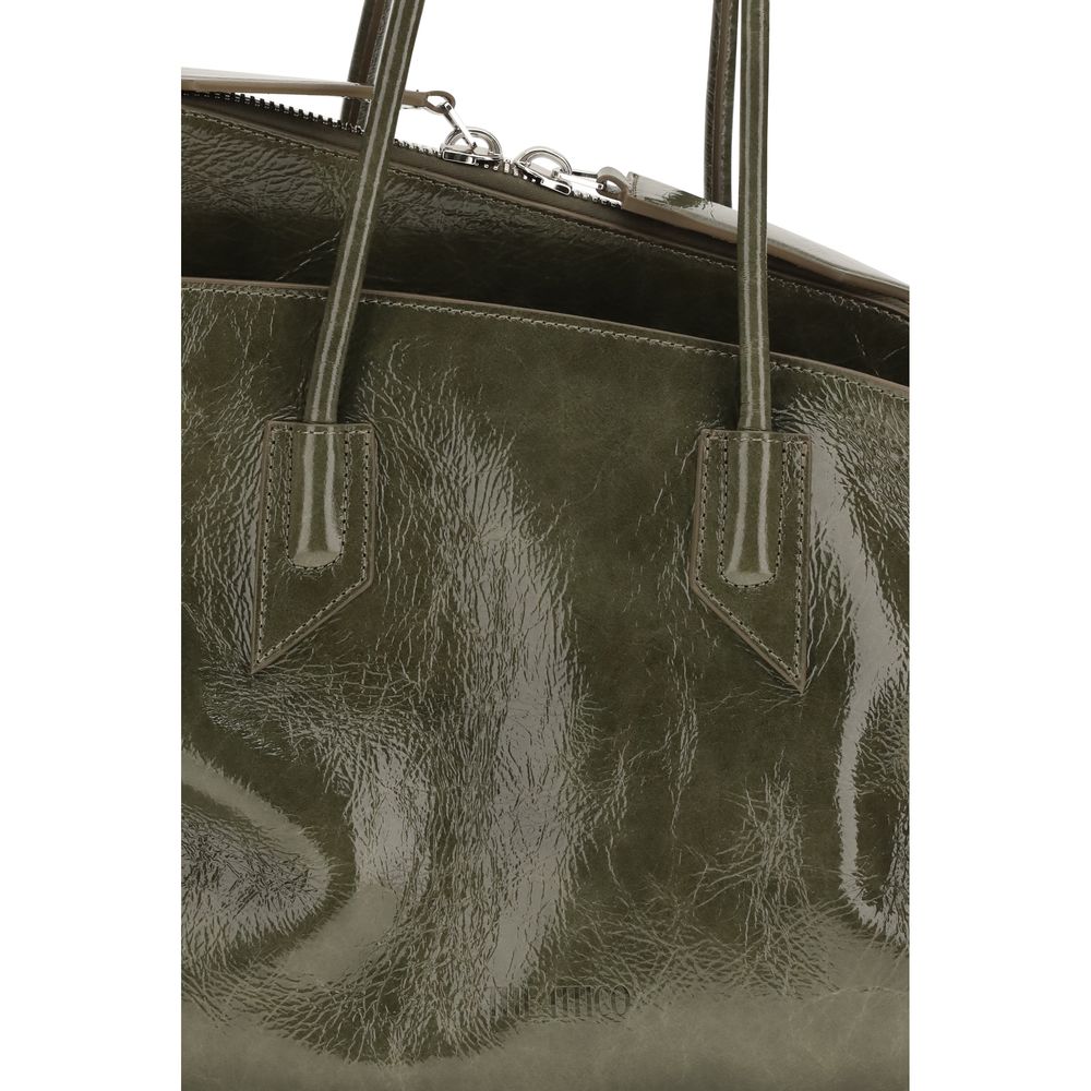 The Attico Bicolor La Passeggiata Medium Shoulder Bag multicolor