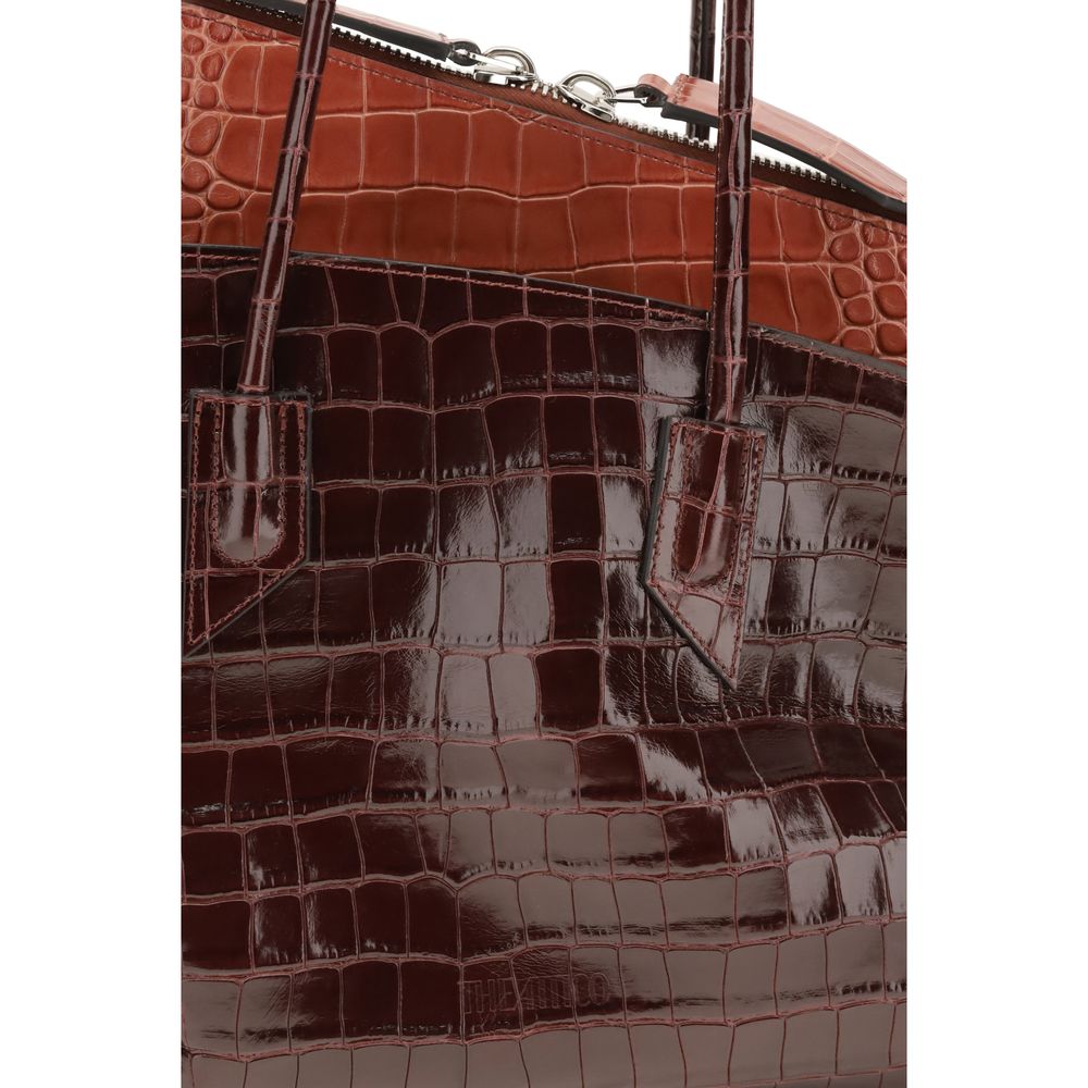 The Attico Bordeaux La Passeggiata Medium Shoulder Bag