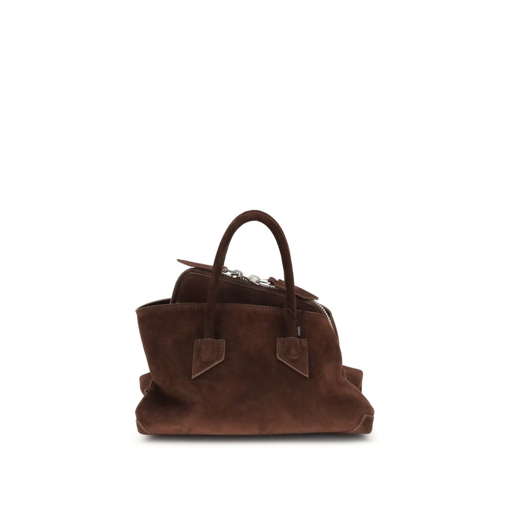 The Attico Brown La Passeggiata Mini Suede Handbag Shoulder Bag braun