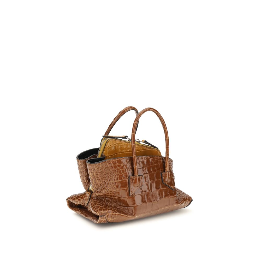 The Attico Brown La Passeggiata Mini Handbag braun