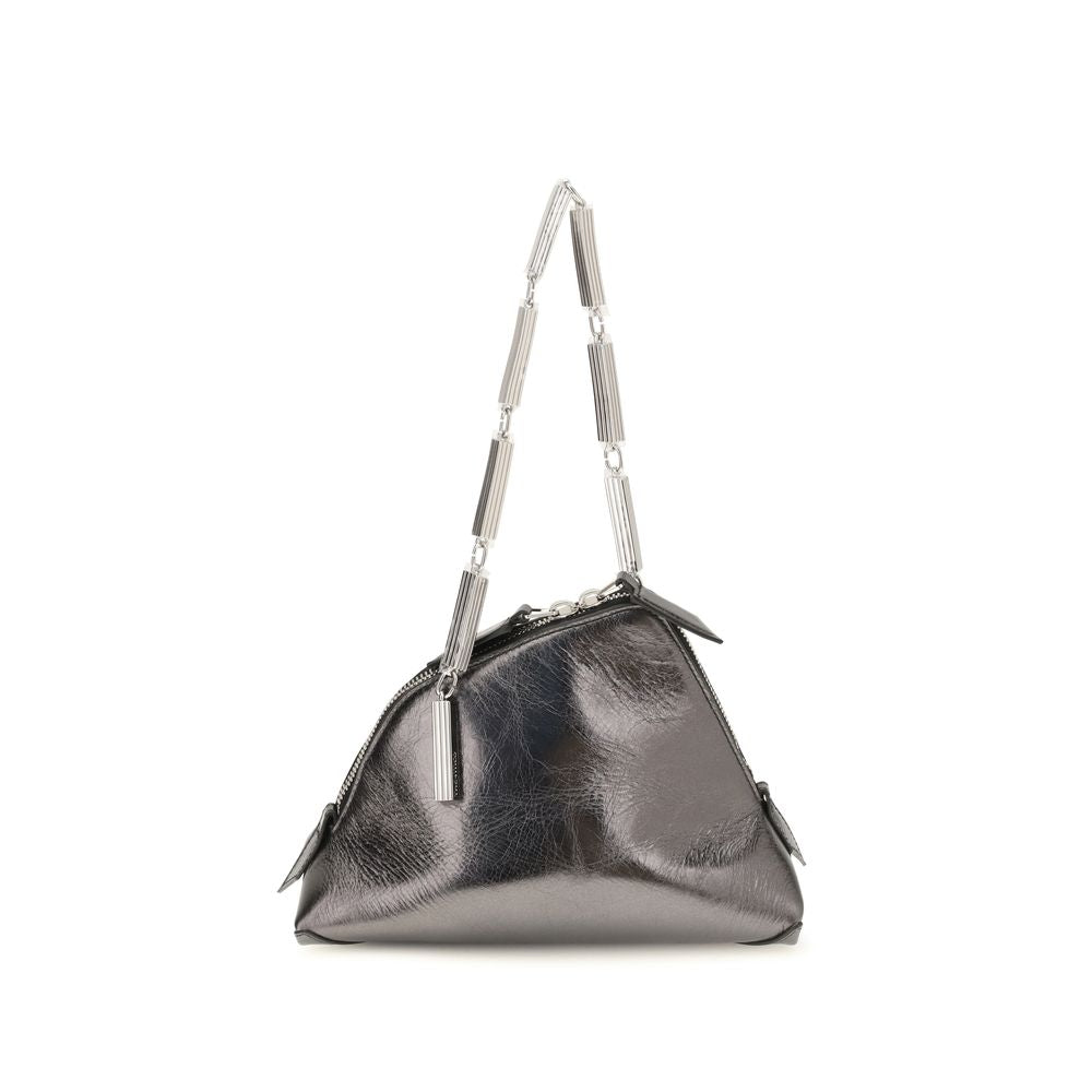 The Attico Silver La Scala Handbag