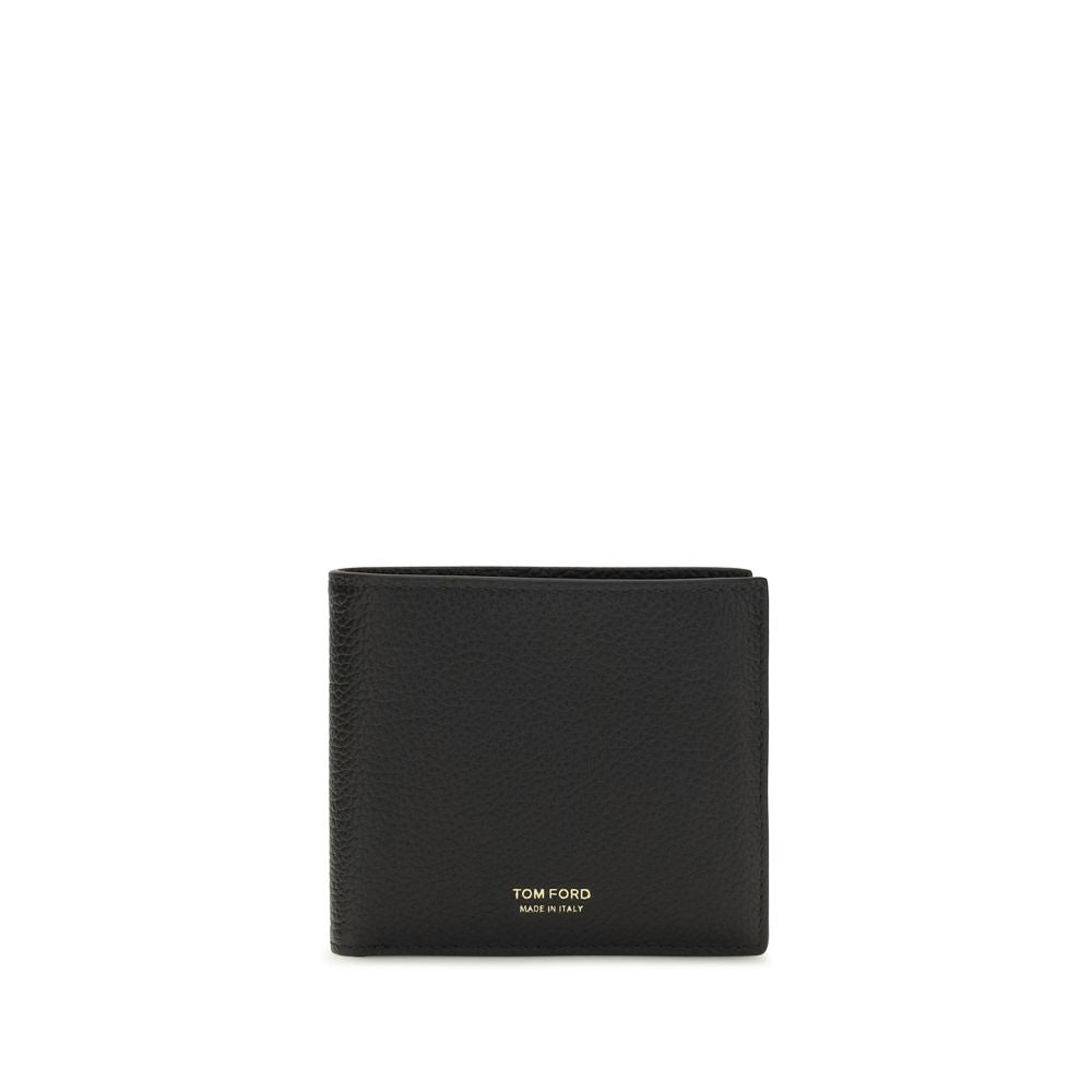 Tom Ford Black Printed Bifold Wallet schwarz