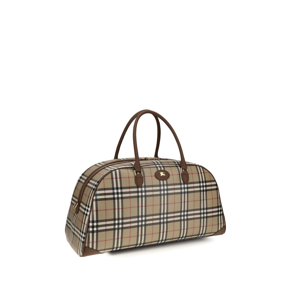 Burberry Beige Check Travel Bag