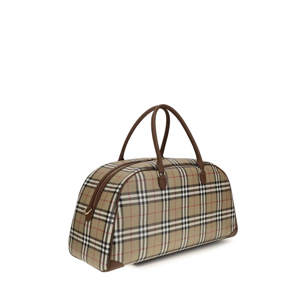 Burberry Beige Check Travel Bag