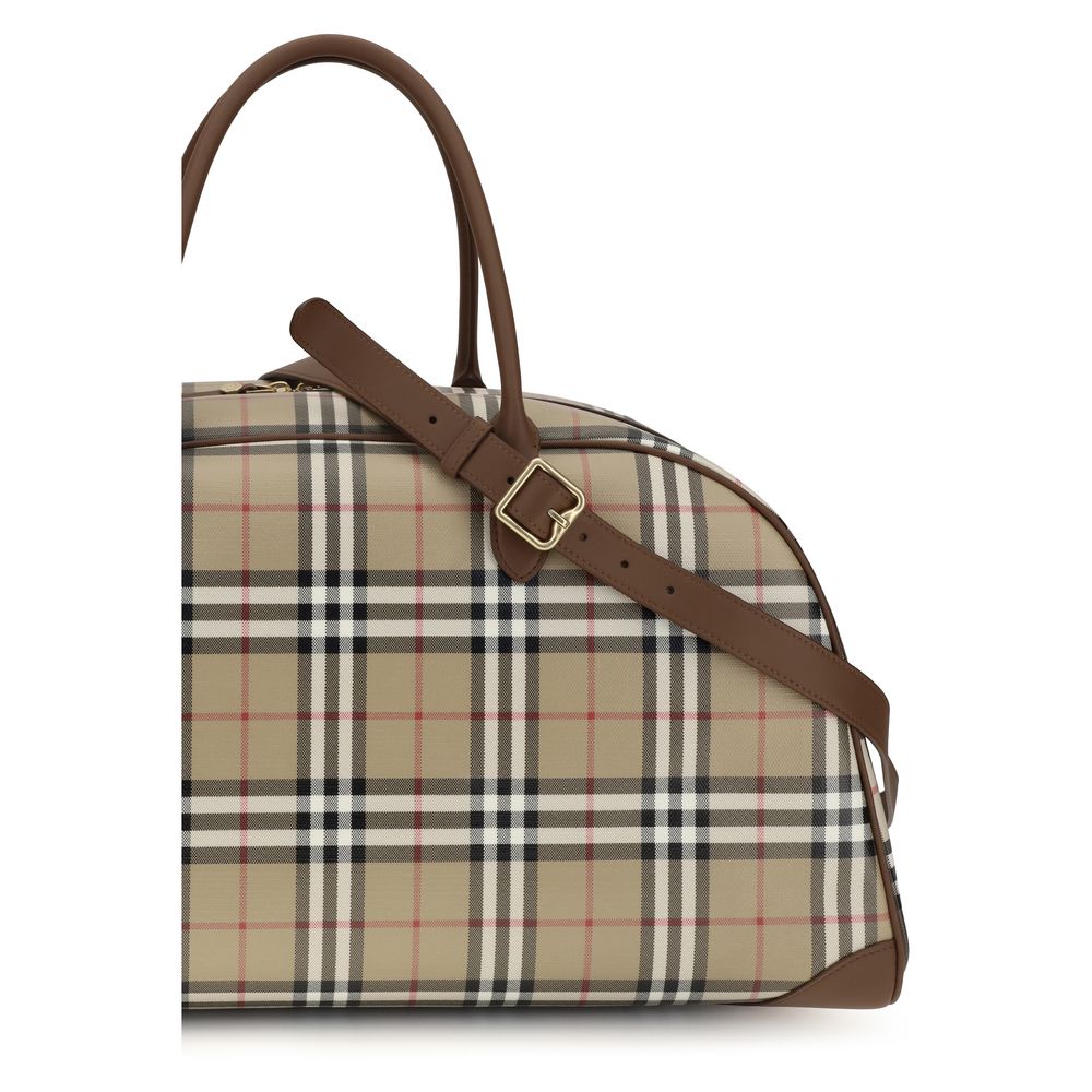 Burberry Beige Check Travel Bag