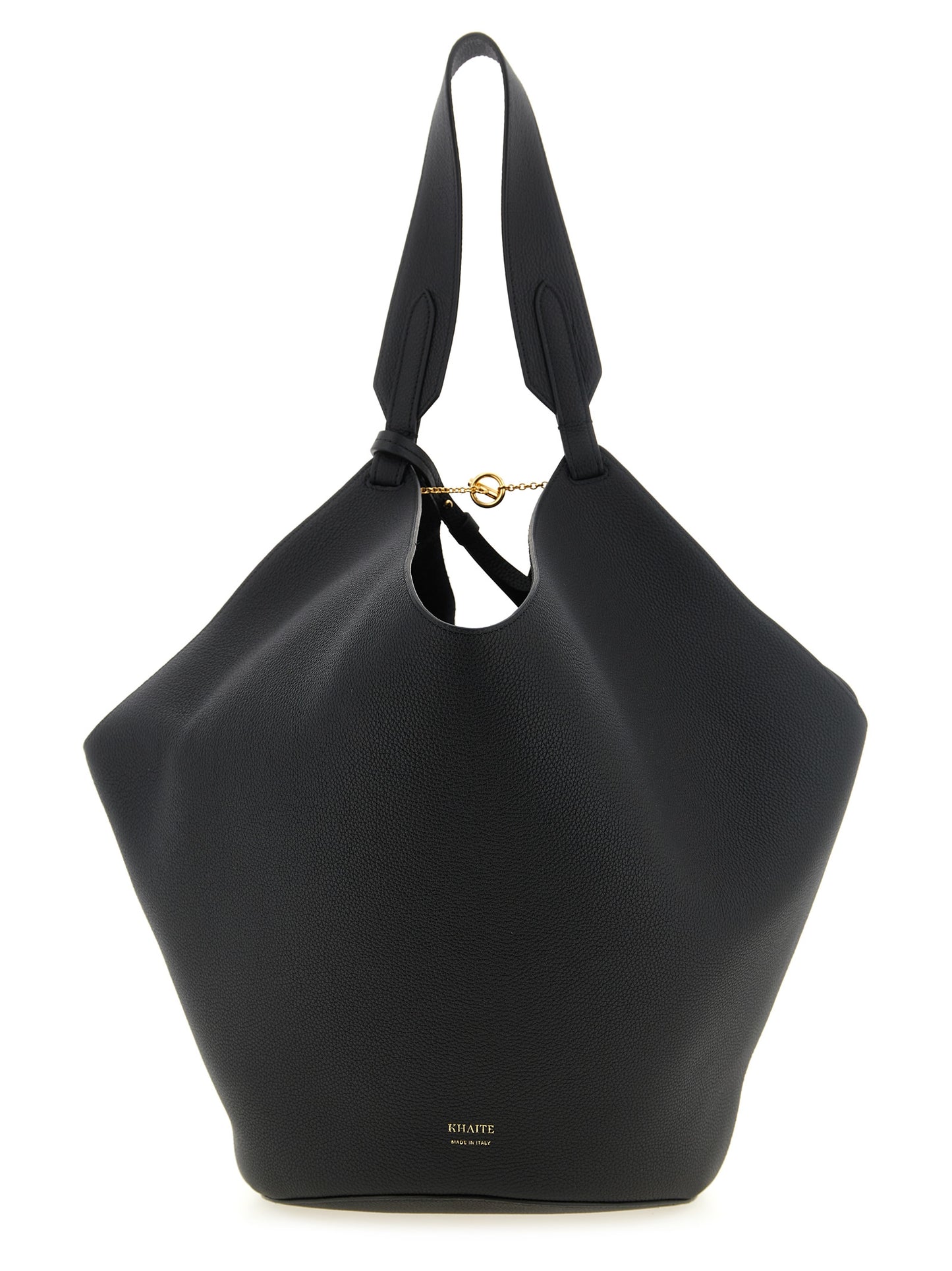 Khaite Black 'Lotus' Mini Tote Bag schwarz