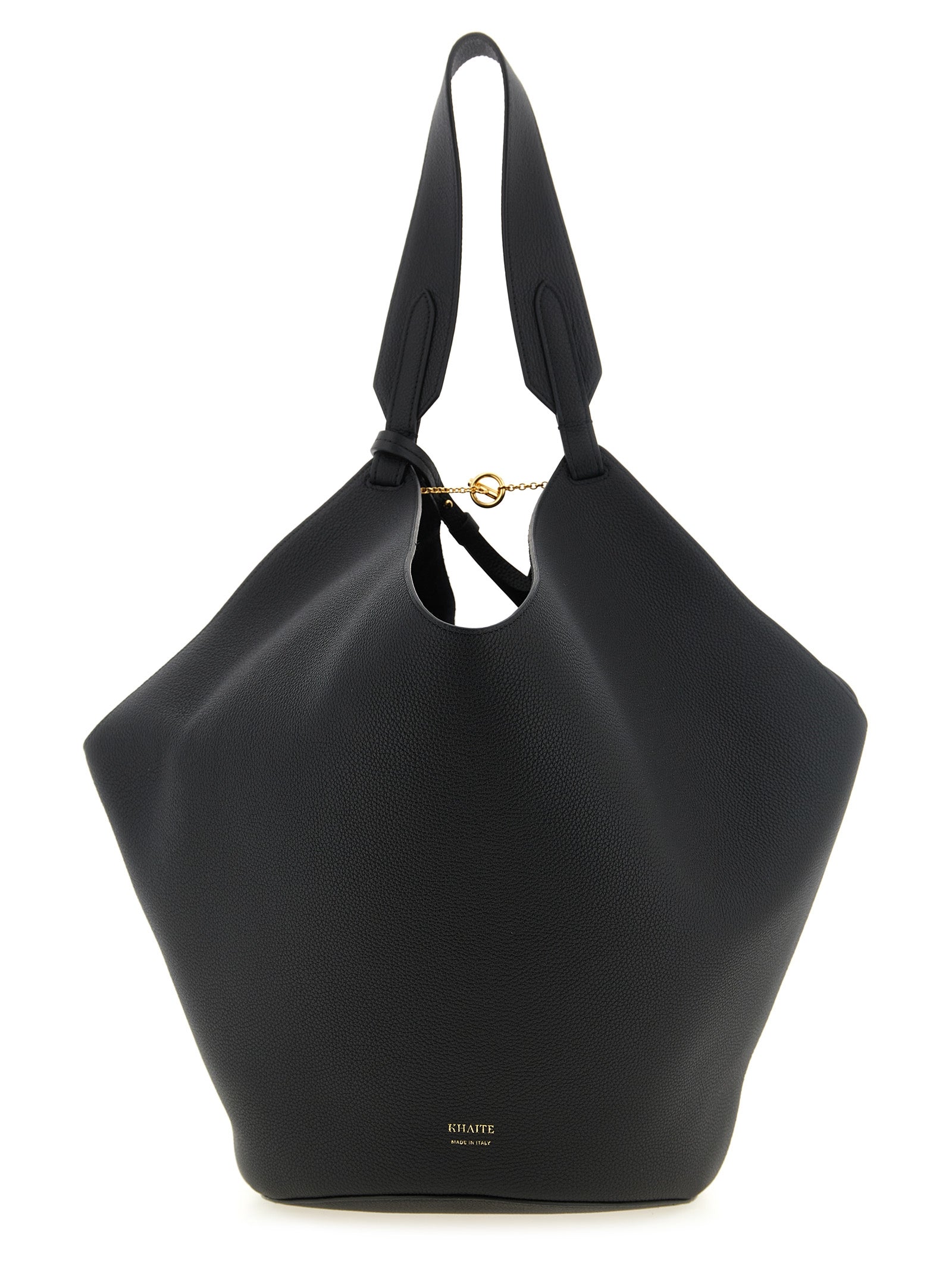 Khaite Black 'Lotus' Mini Tote Bag schwarz