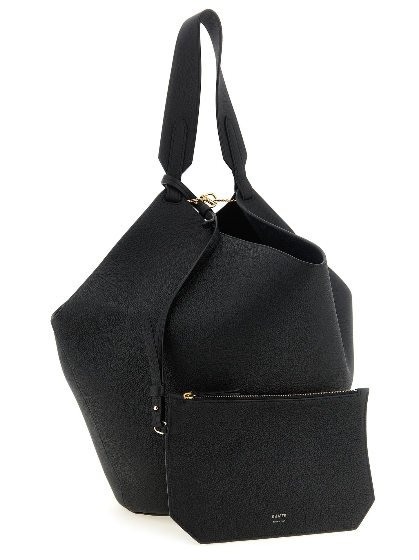 Khaite Black 'Lotus' Mini Tote Bag schwarz