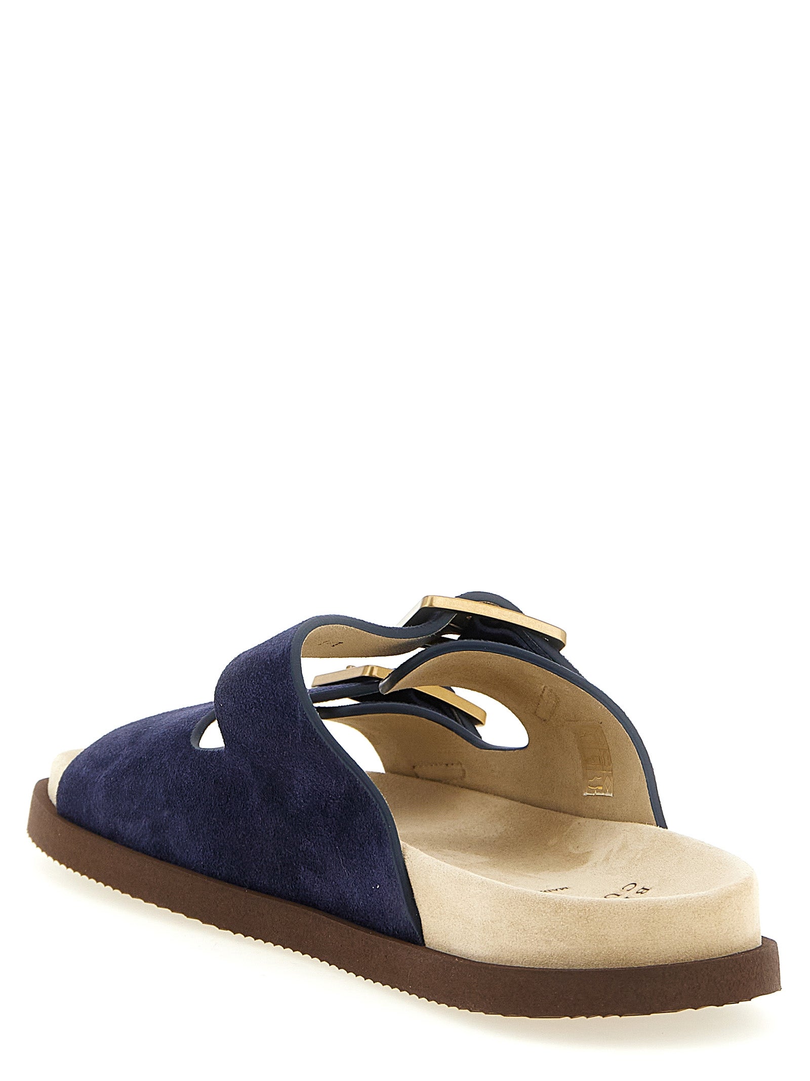 Brunello Cucinelli Blue 'Urban' Mini Sandals blau