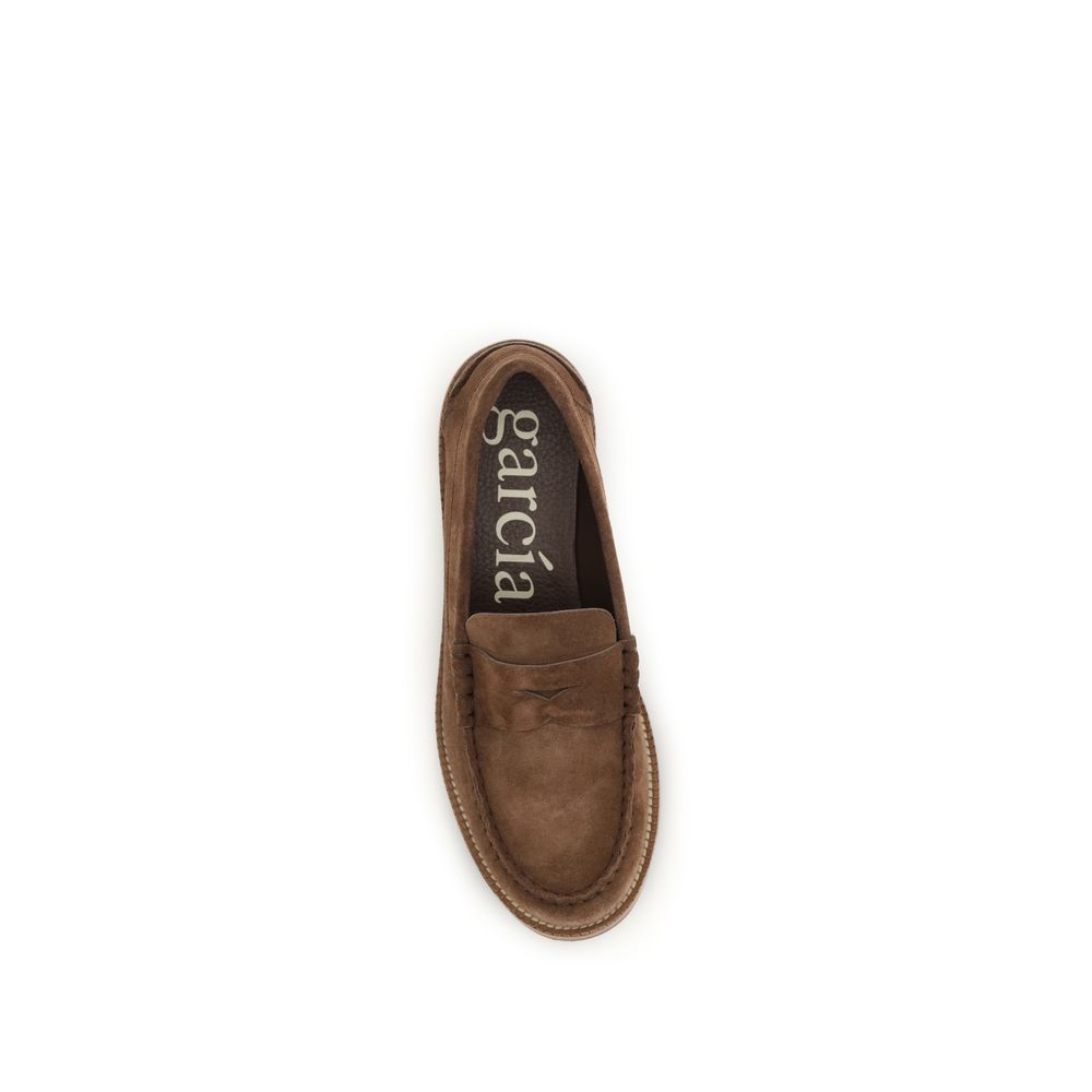 Pedro García Brown Suede Leather Slip-On Loafers braun